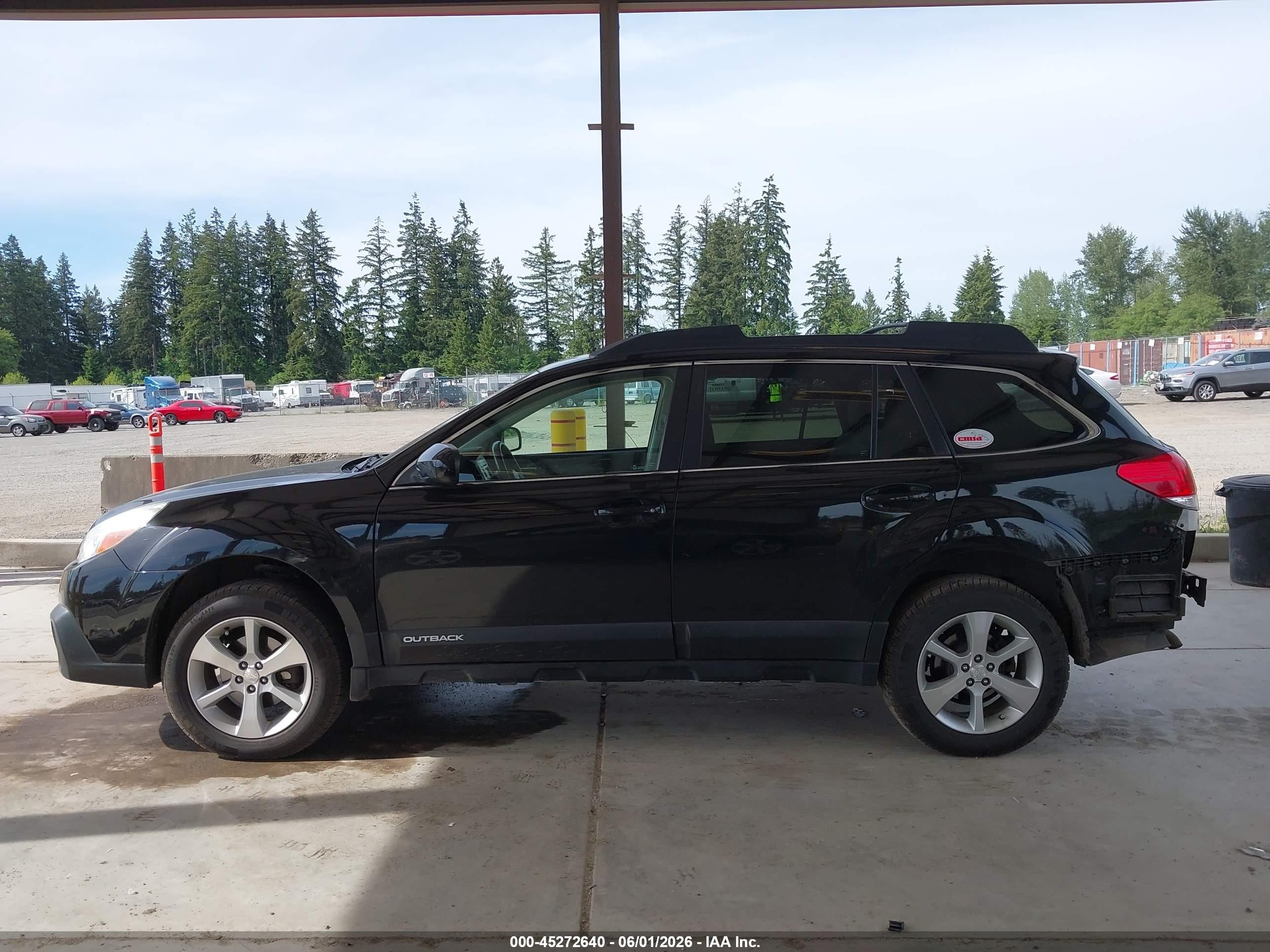 2013 Subaru Outback 2.5i Limited Black vin: 4S4BRBKC5D3229338