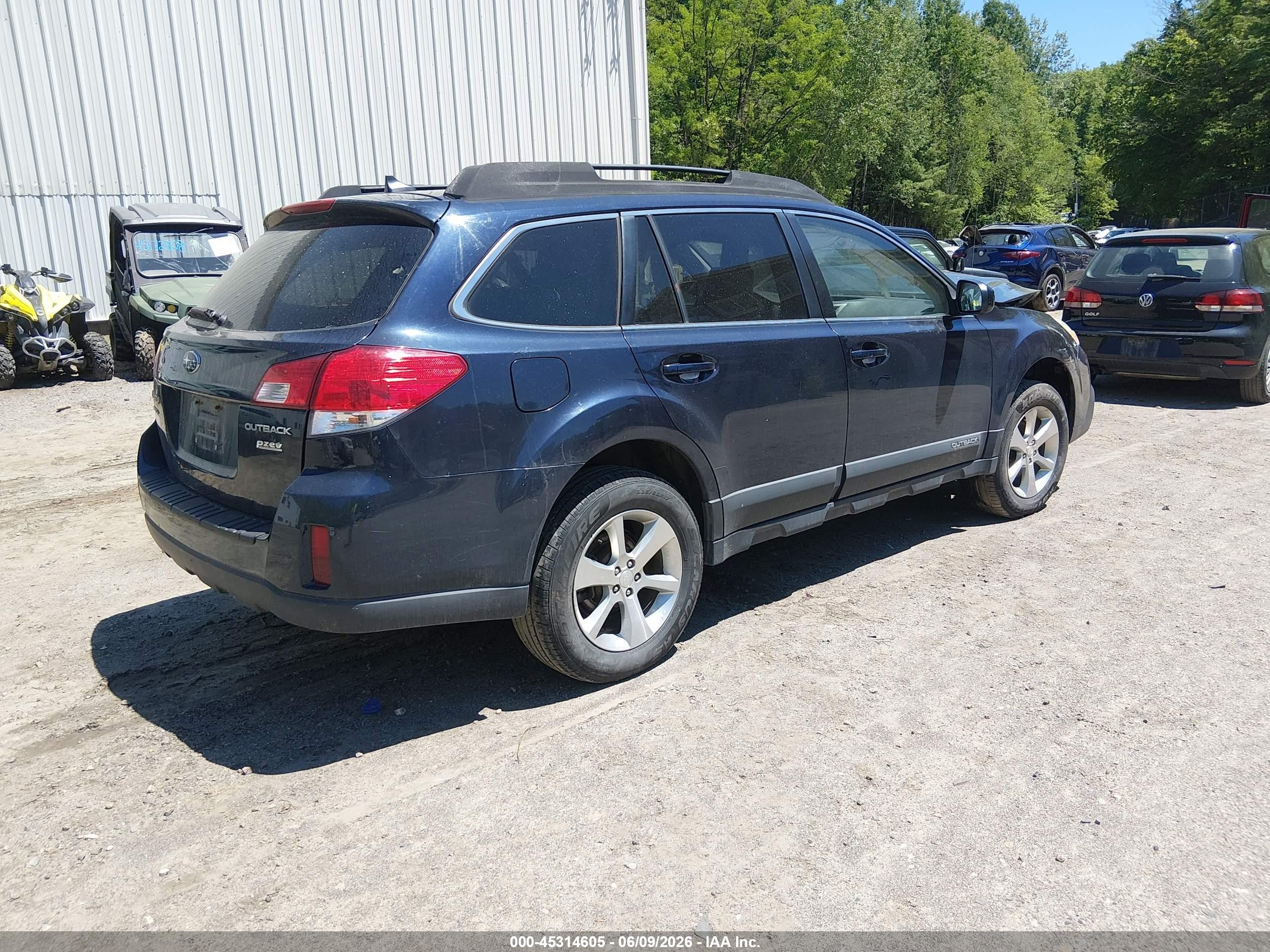 2013 Subaru Outback 2.5i Limited Dark Blue vin: 4S4BRBKC5D3318813