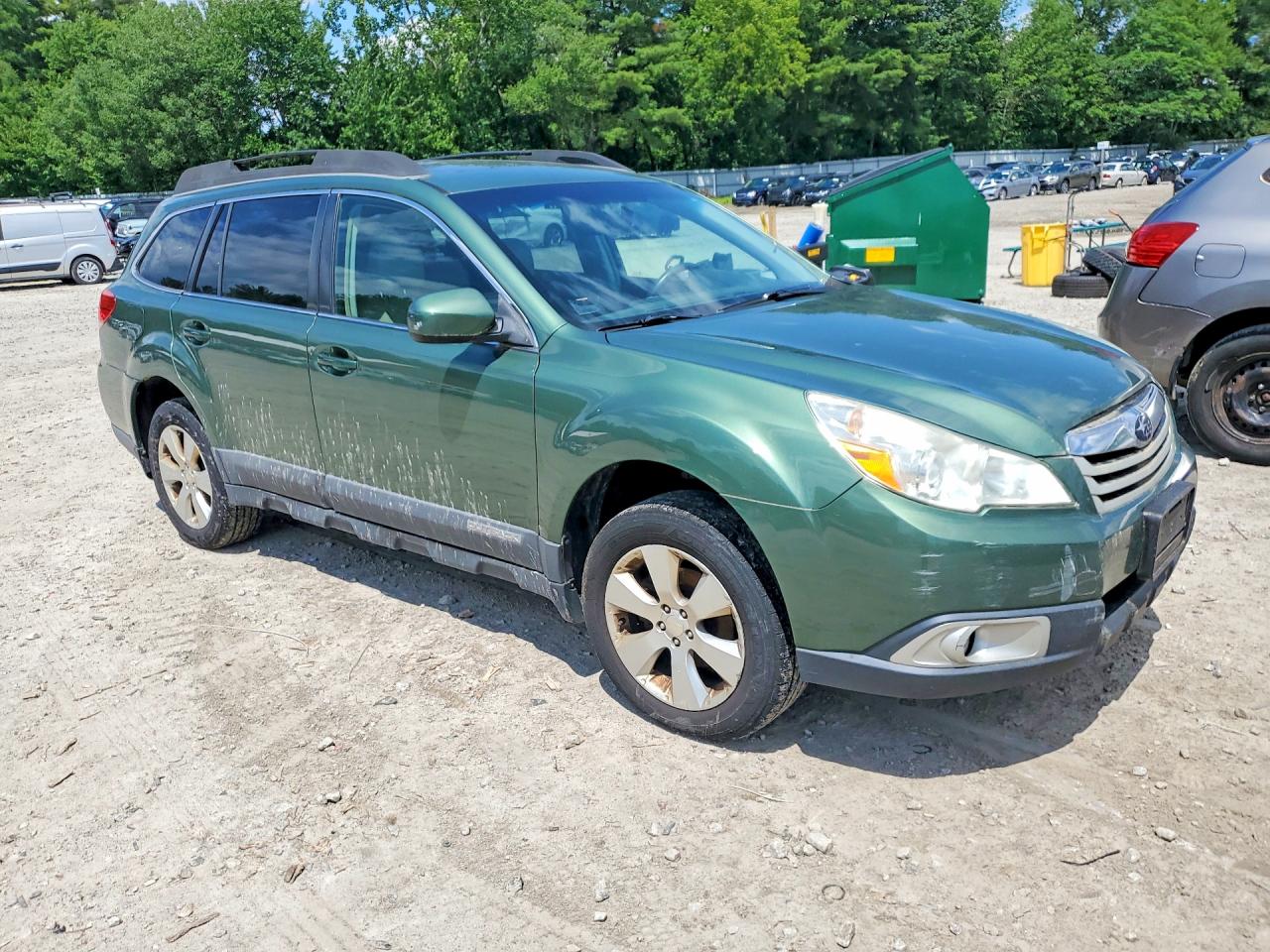 2011 Subaru Outback 2.5i Limited Green vin: 4S4BRBKC6B3347752