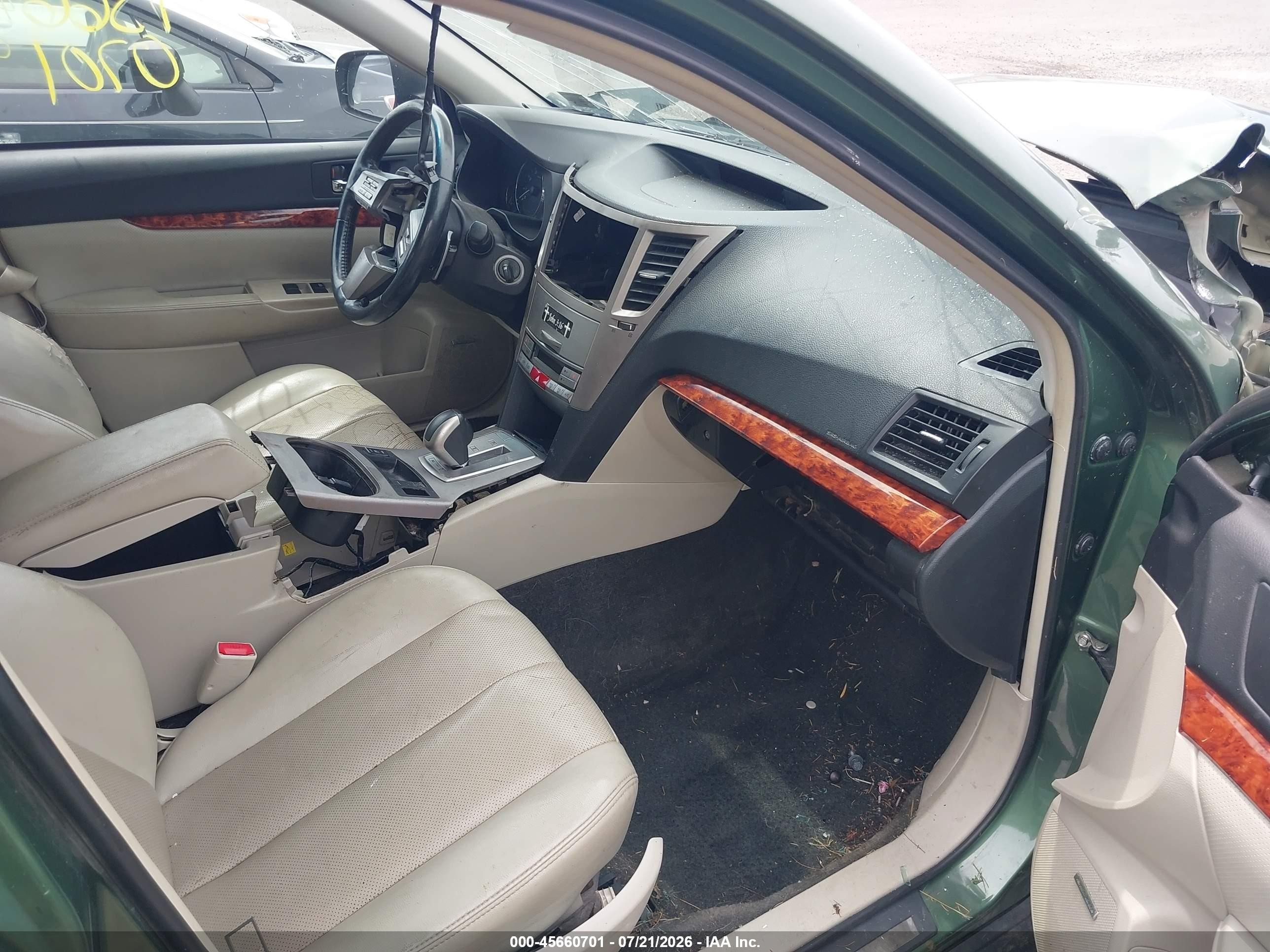 2011 Subaru Outback 2.5i Limited Green vin: 4S4BRBKC6B3438634