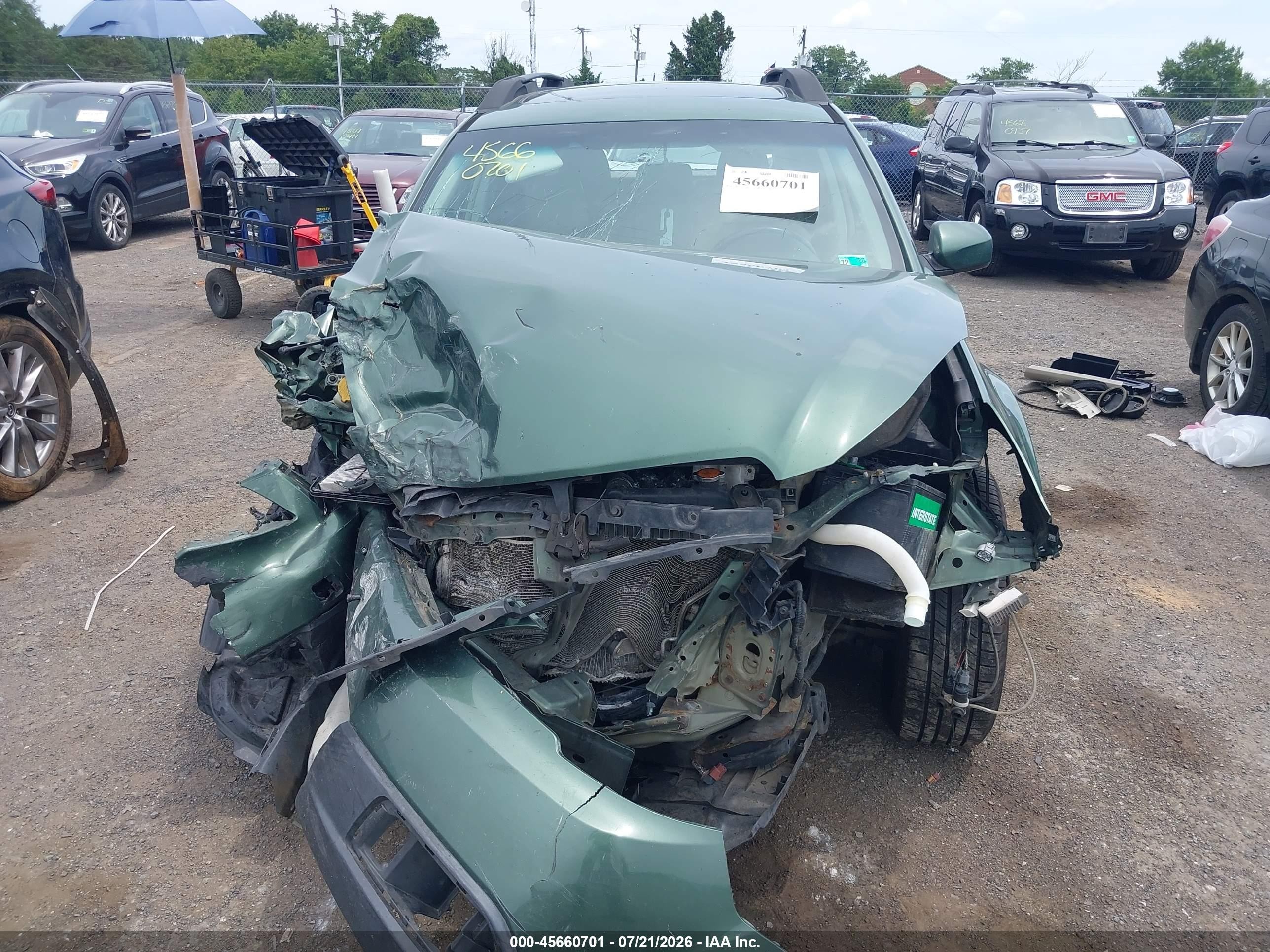 2011 Subaru Outback 2.5i Limited Green vin: 4S4BRBKC6B3438634