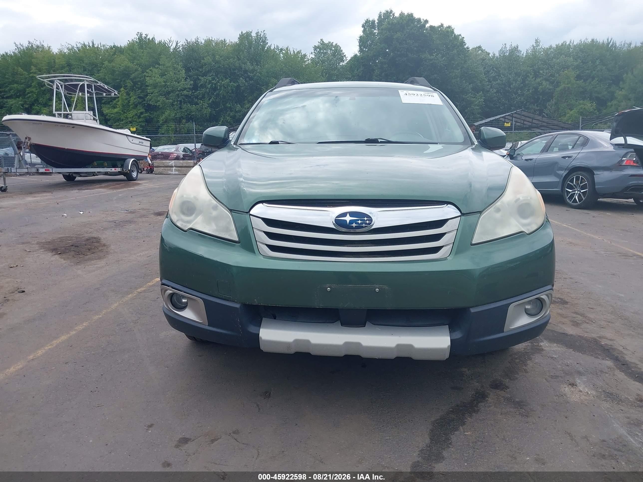 2011 Subaru Outback 2.5i Limited Green vin: 4S4BRBKC6B3444787