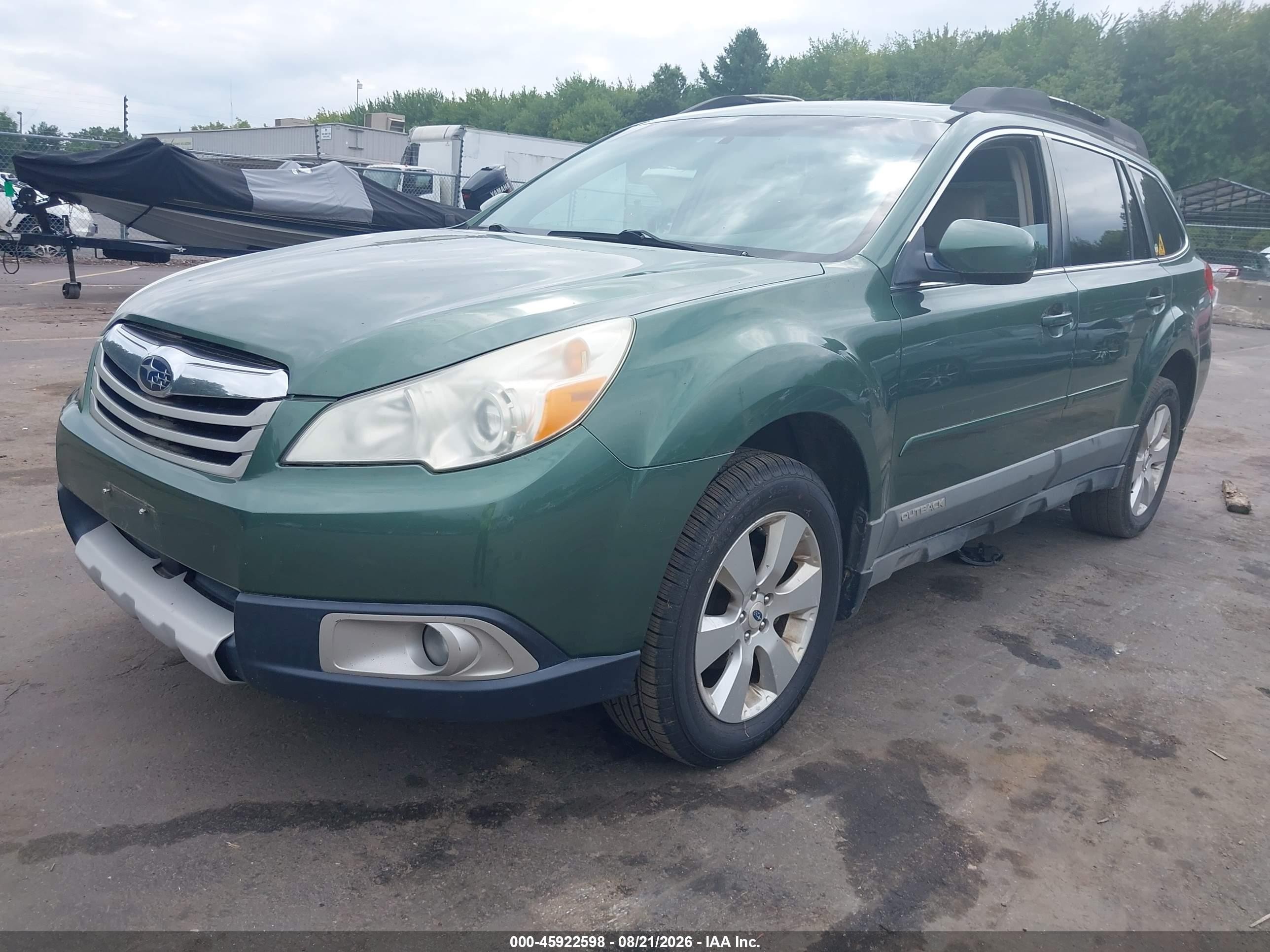 2011 Subaru Outback 2.5i Limited Green vin: 4S4BRBKC6B3444787