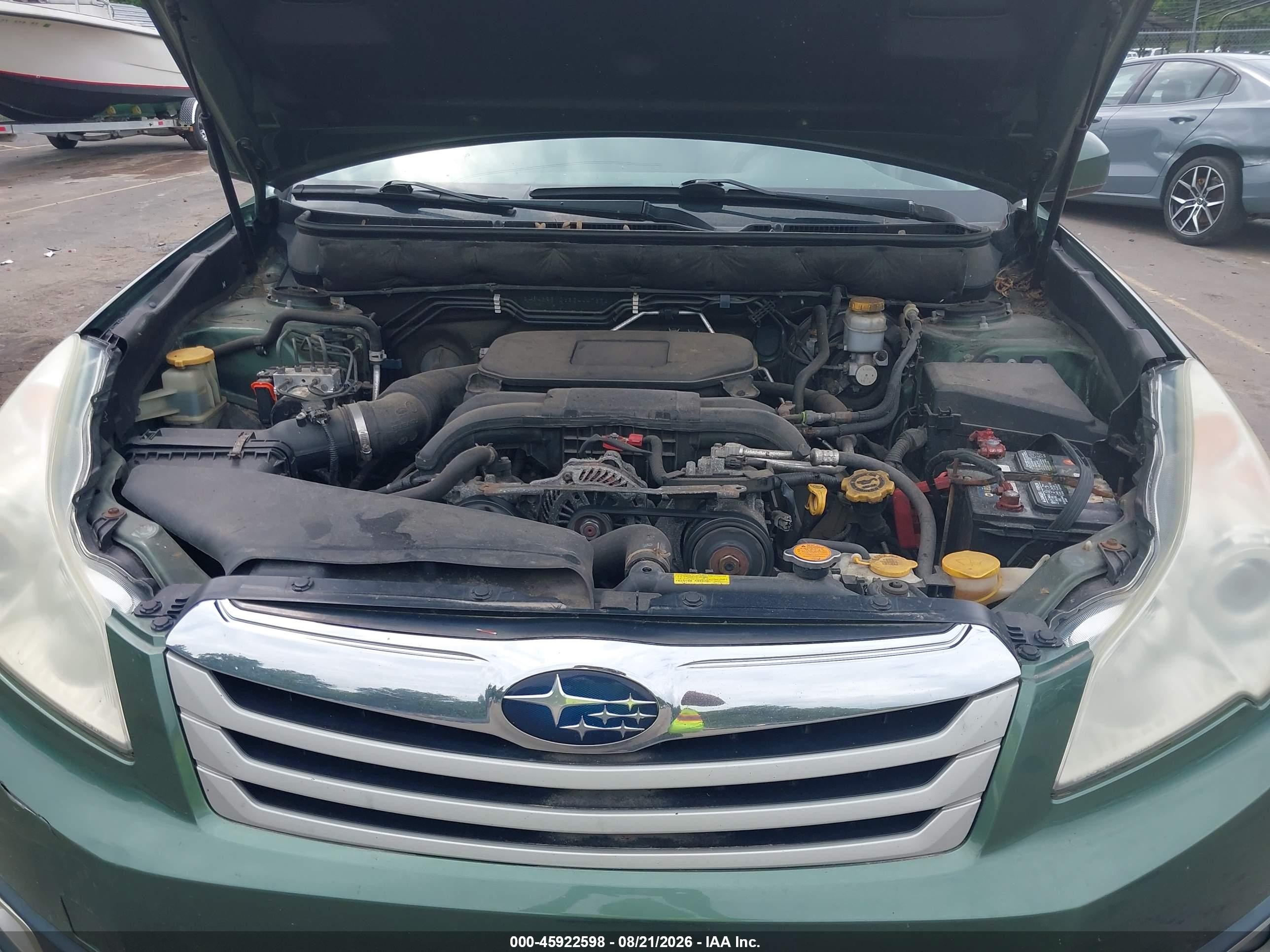 2011 Subaru Outback 2.5i Limited Green vin: 4S4BRBKC6B3444787