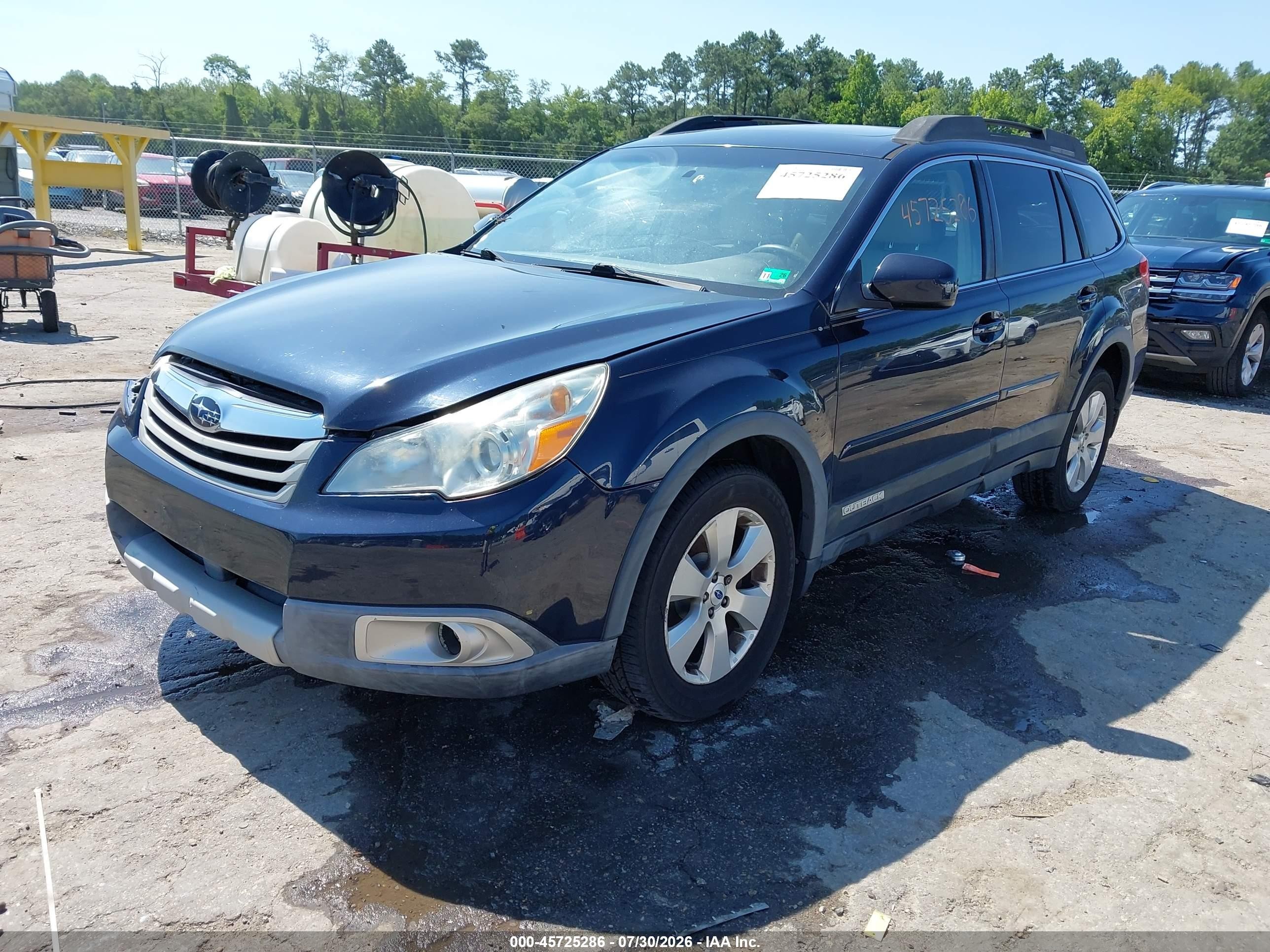 2012 Subaru Outback 2.5i Limited Blue vin: 4S4BRBKC6C3222266