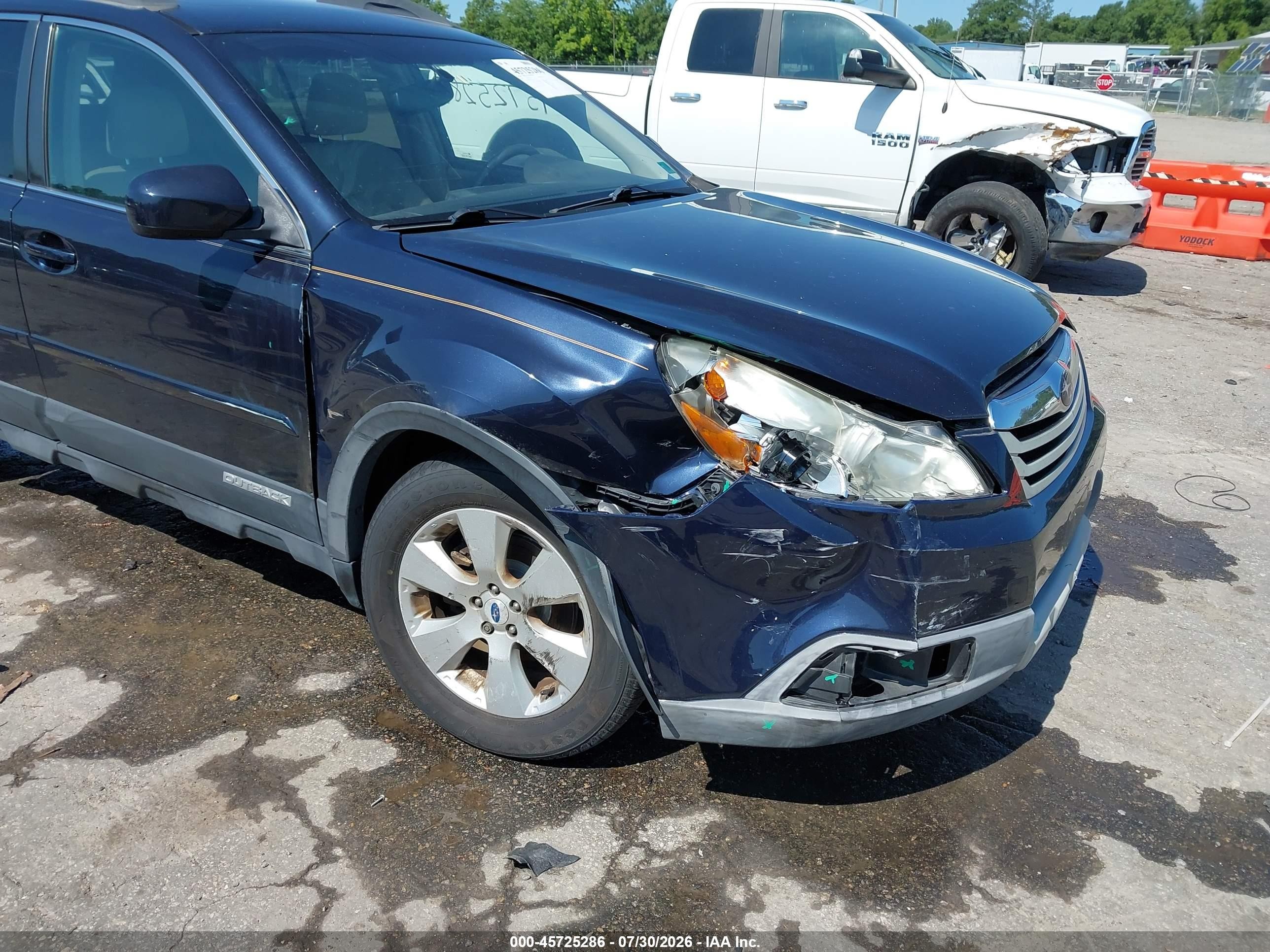 2012 Subaru Outback 2.5i Limited Blue vin: 4S4BRBKC6C3222266