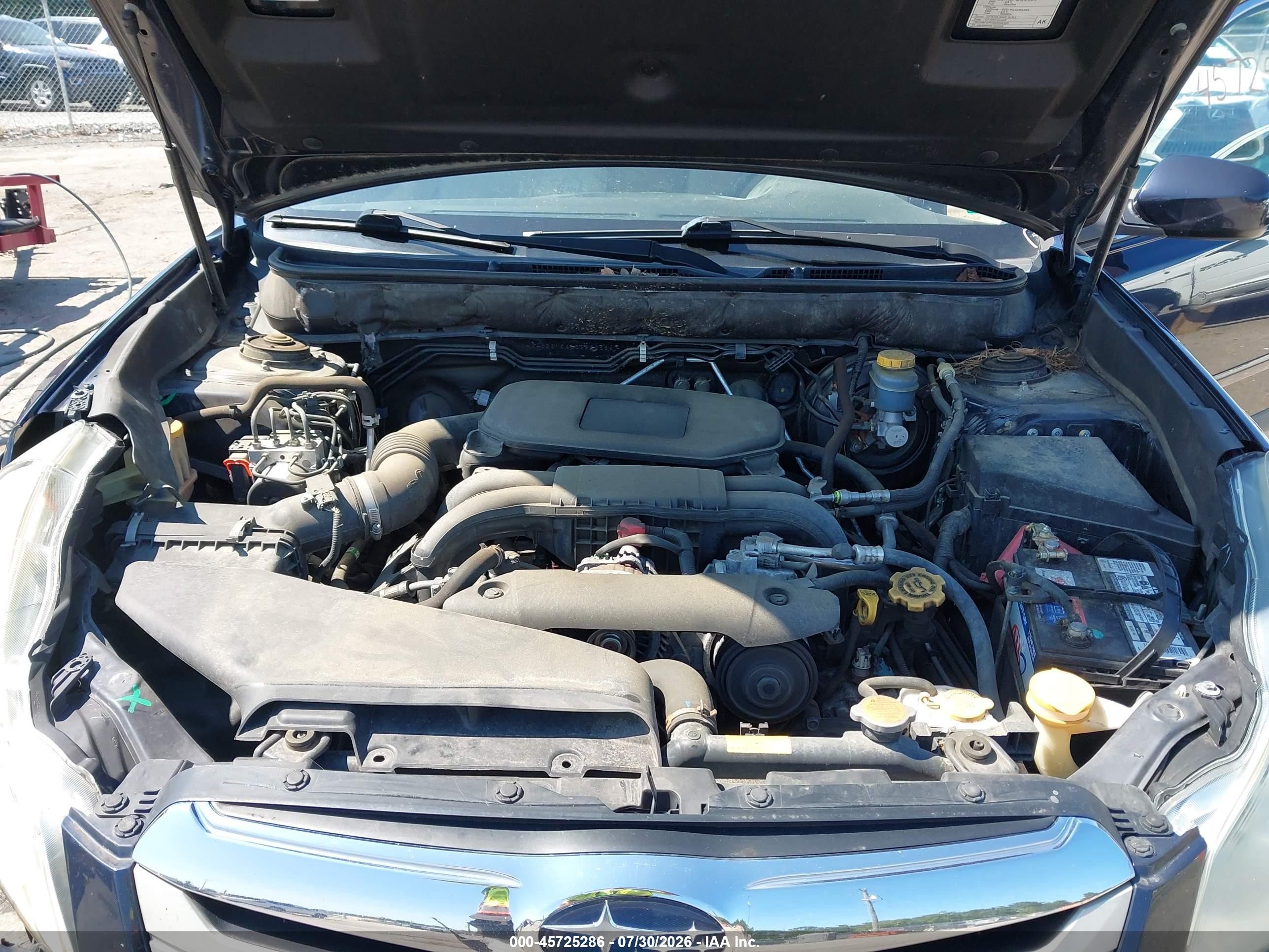 2012 Subaru Outback 2.5i Limited Blue vin: 4S4BRBKC6C3222266
