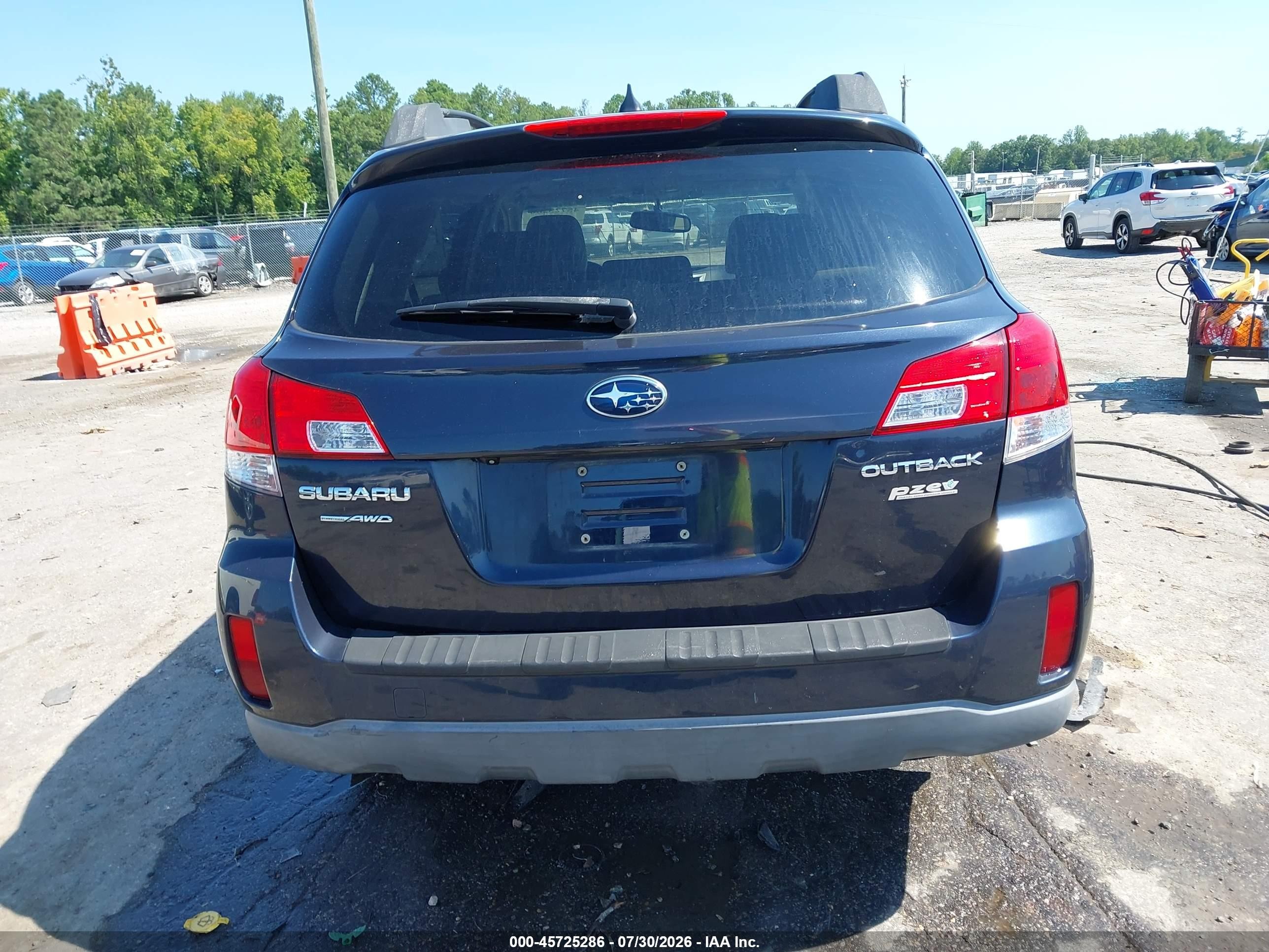 2012 Subaru Outback 2.5i Limited Blue vin: 4S4BRBKC6C3222266