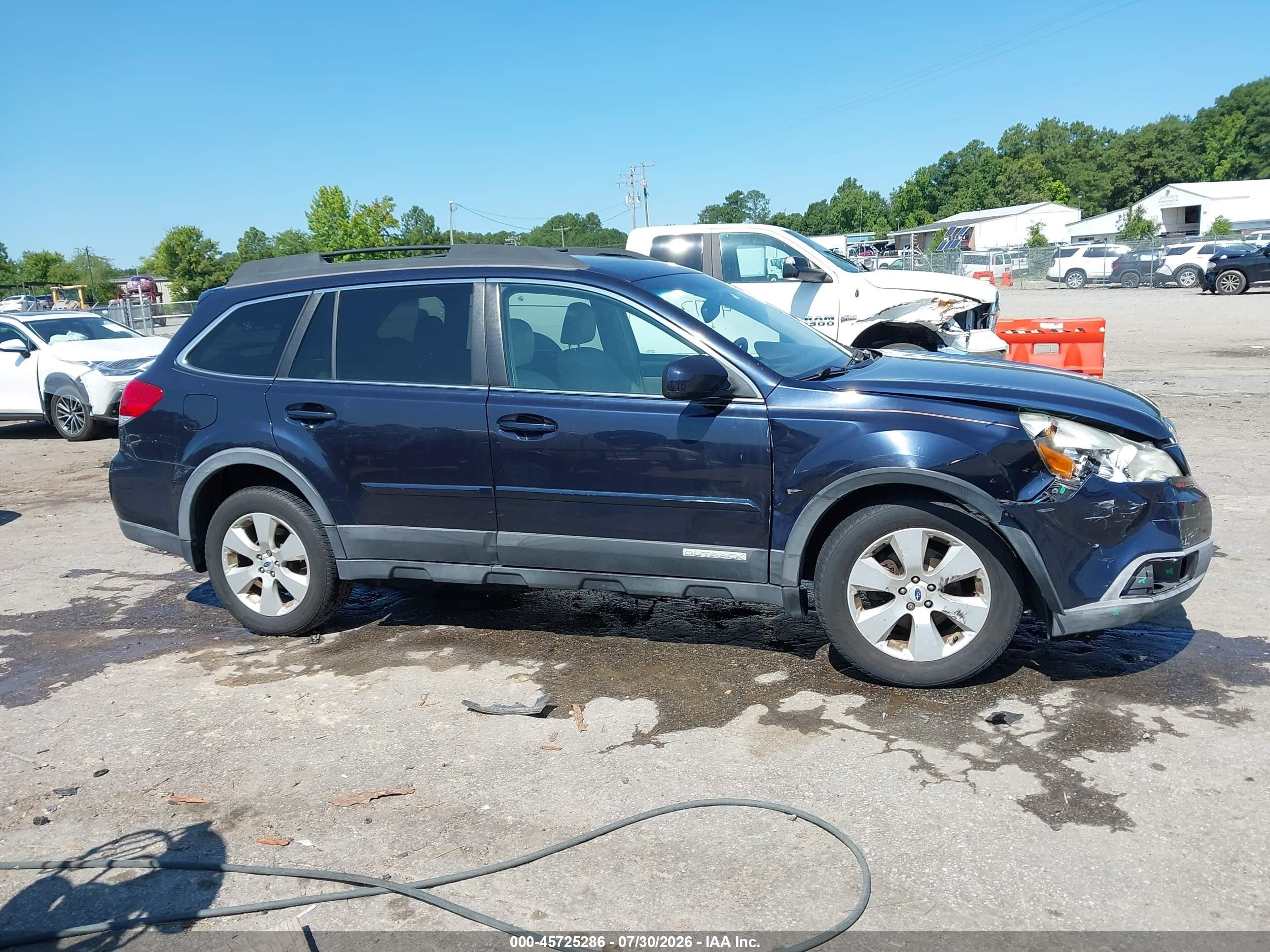 2012 Subaru Outback 2.5i Limited Blue vin: 4S4BRBKC6C3222266