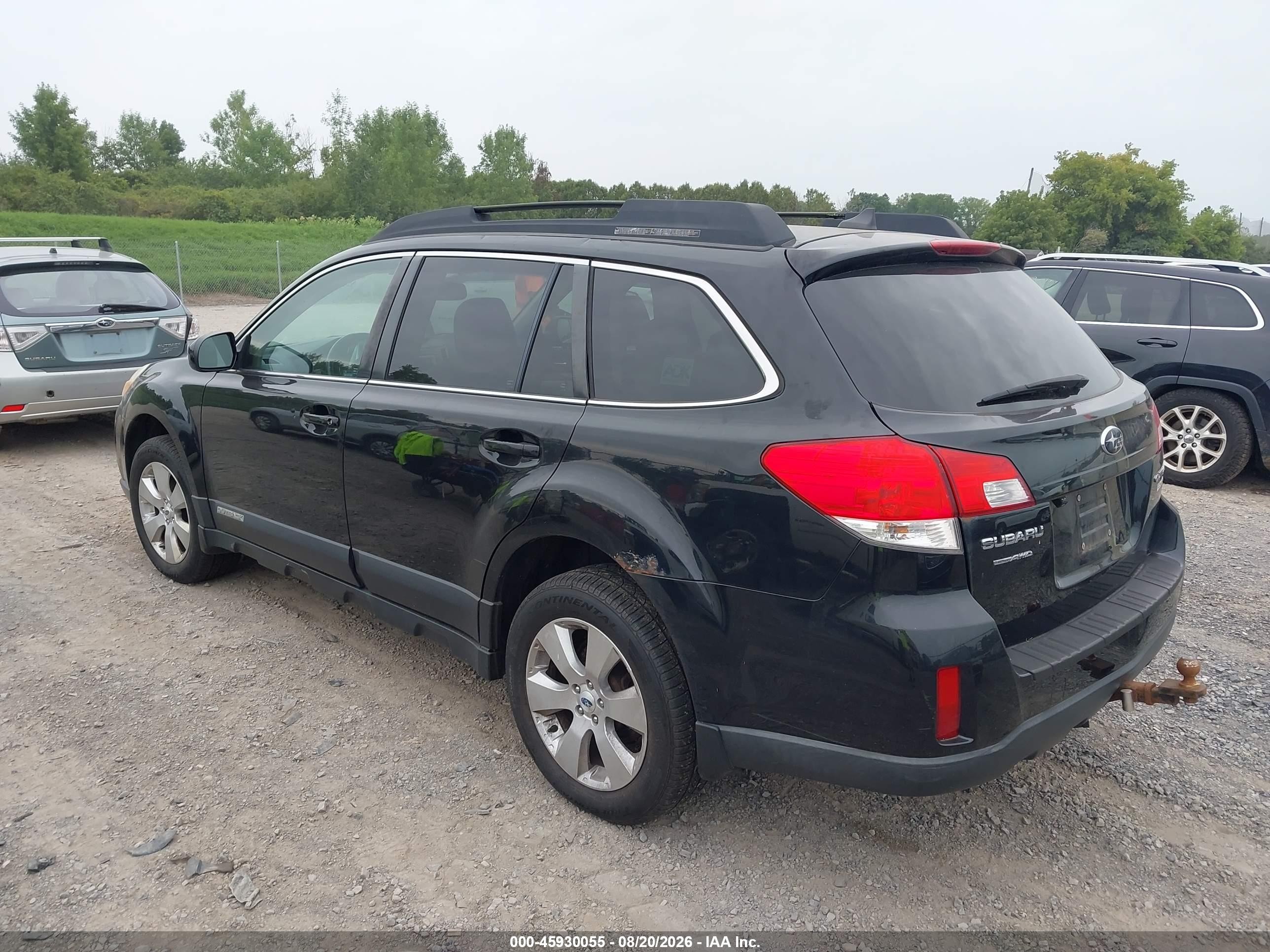 2012 Subaru Outback 2.5i Limited Black vin: 4S4BRBKC6C3228861