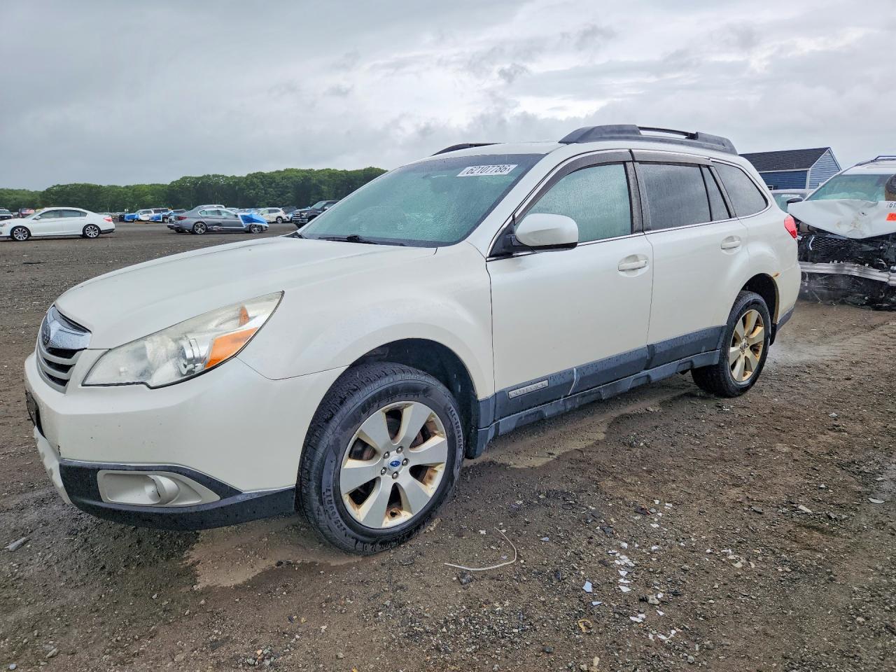 2012 Subaru Outback 2.5i Limited White vin: 4S4BRBKC6C3253727