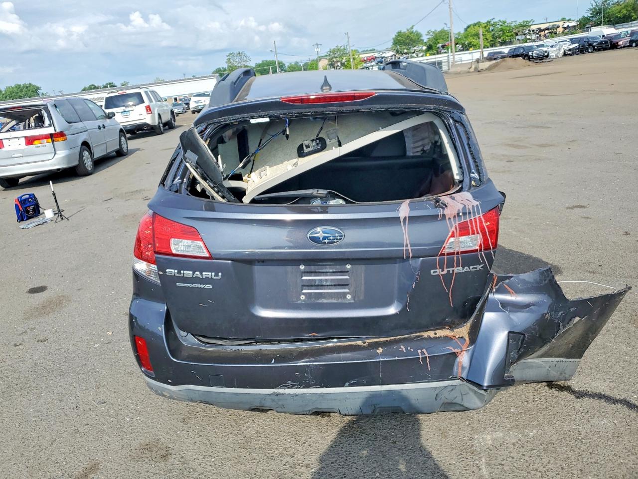 2012 Subaru Outback 2.5i Limited Blue vin: 4S4BRBKC6C3302800