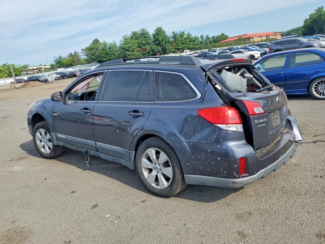2012 Subaru Outback 2.5i Limited Blue vin: 4S4BRBKC6C3302800