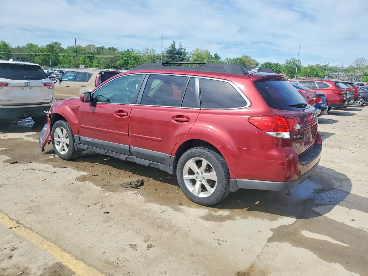 2013 Subaru Outback 2.5i Limited Maroon vin: 4S4BRBKC6D3266317