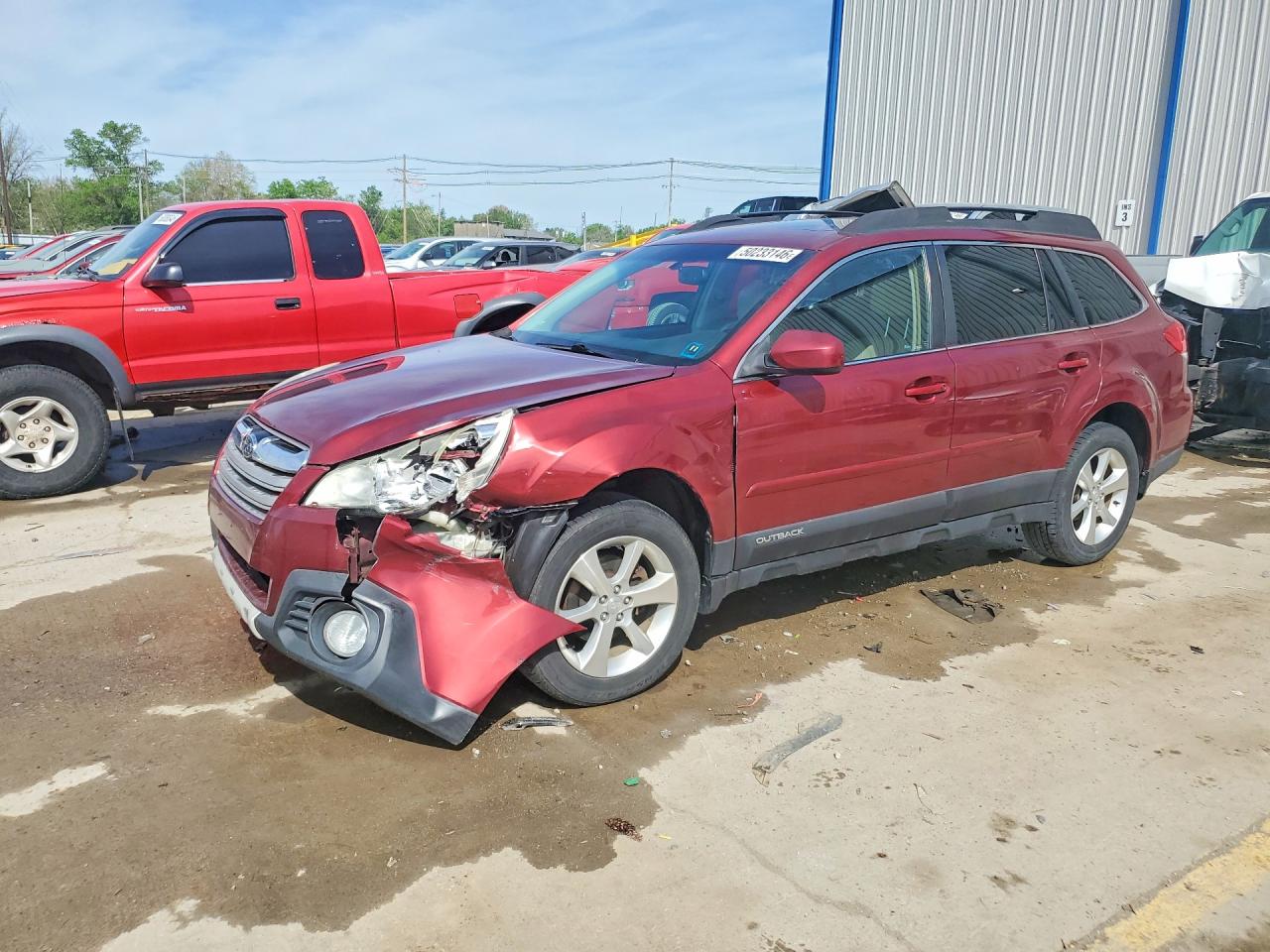 2013 Subaru Outback 2.5i Limited Maroon vin: 4S4BRBKC6D3266317