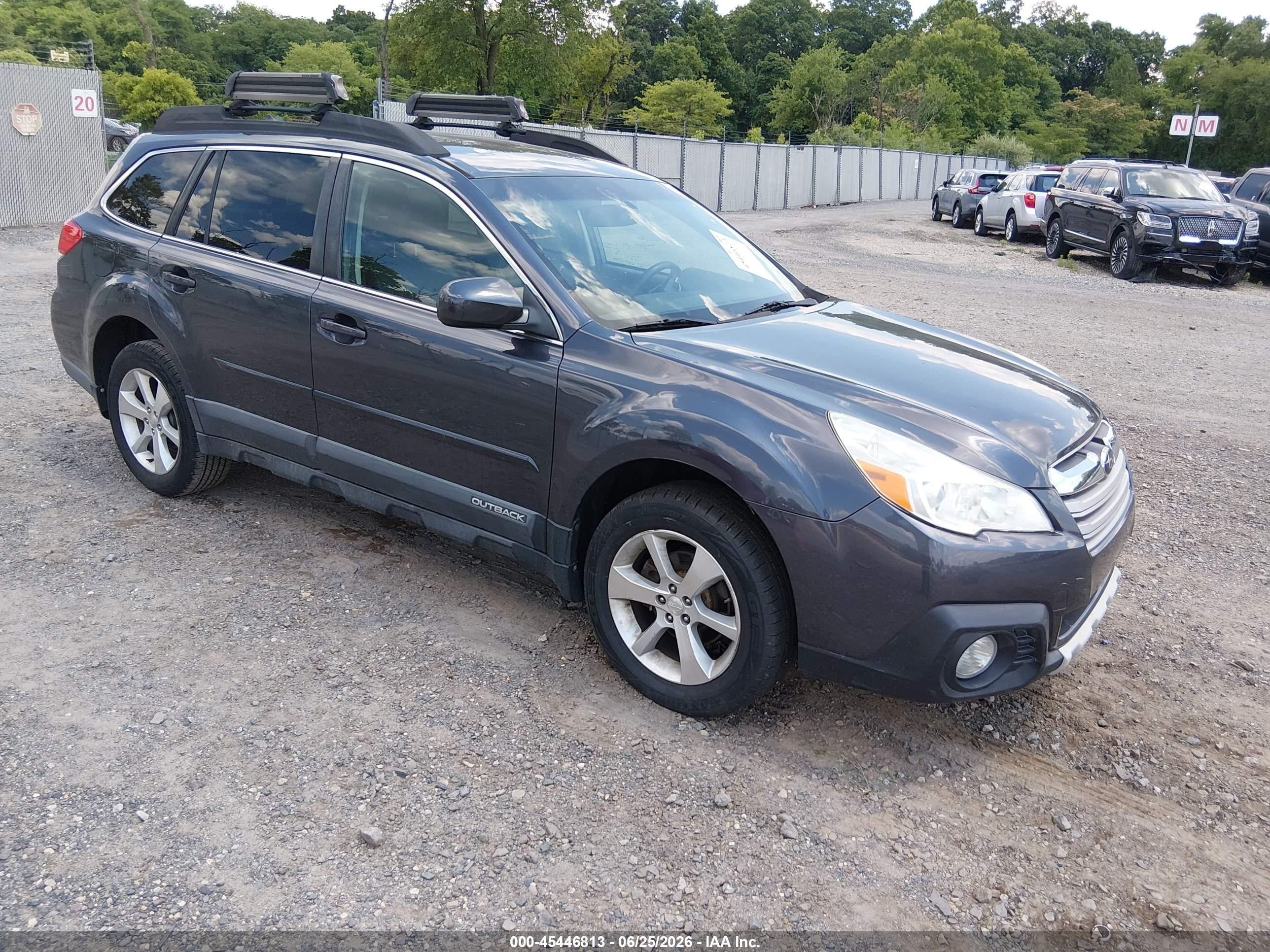 2013 Subaru Outback 2.5i Limited Gray vin: 4S4BRBKC6D3291914