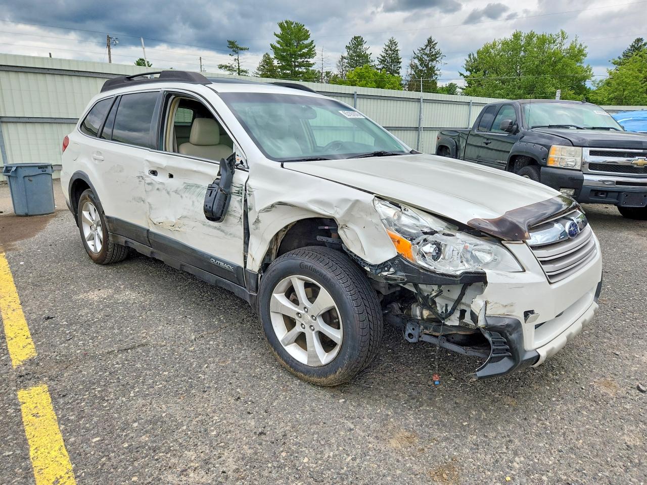 2013 Subaru Outback 2.5i Limited Белый vin: 4S4BRBKC6D3321266