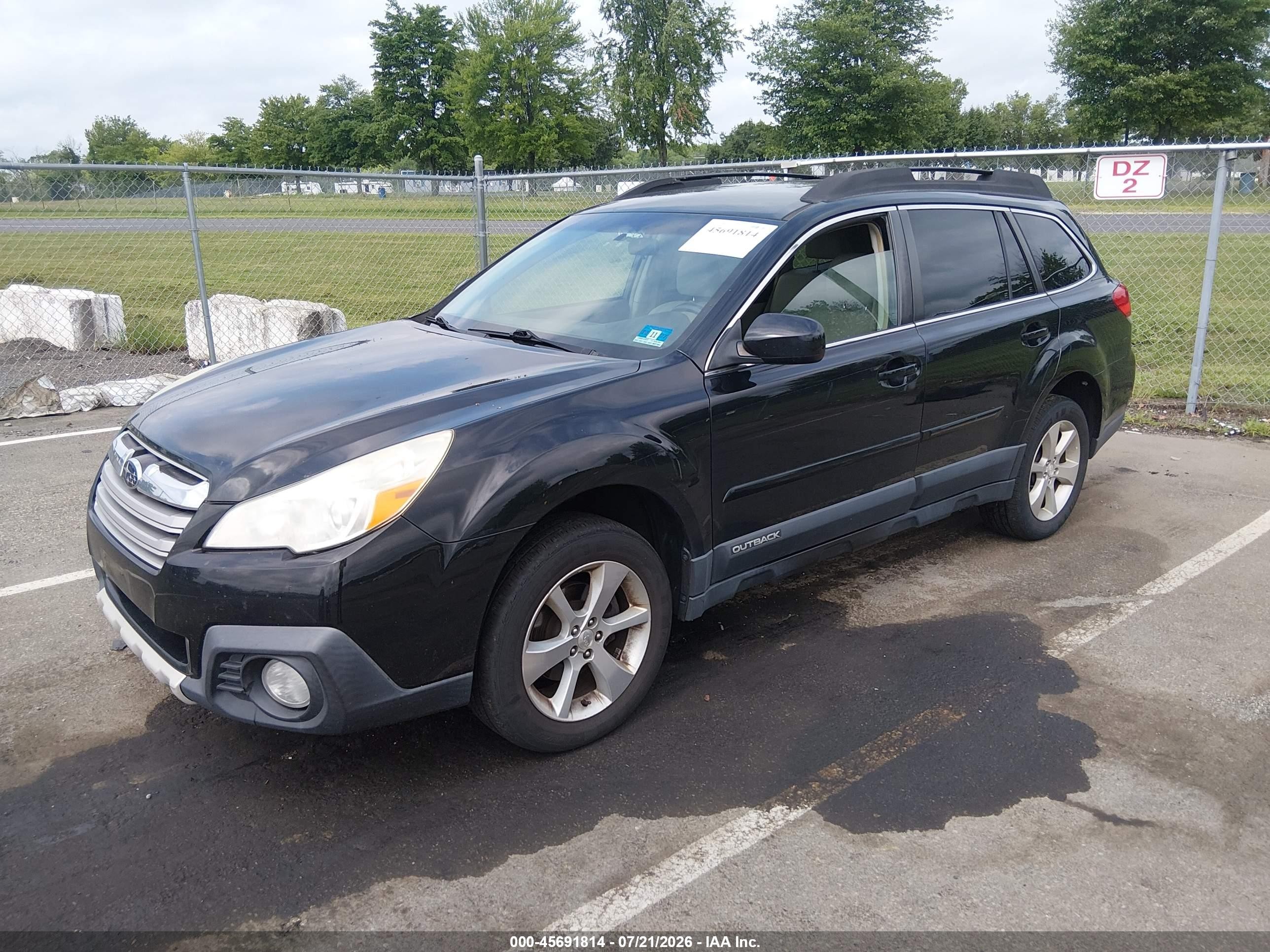 2014 Subaru Outback 2.5i Limited Черный vin: 4S4BRBKC6E3243895