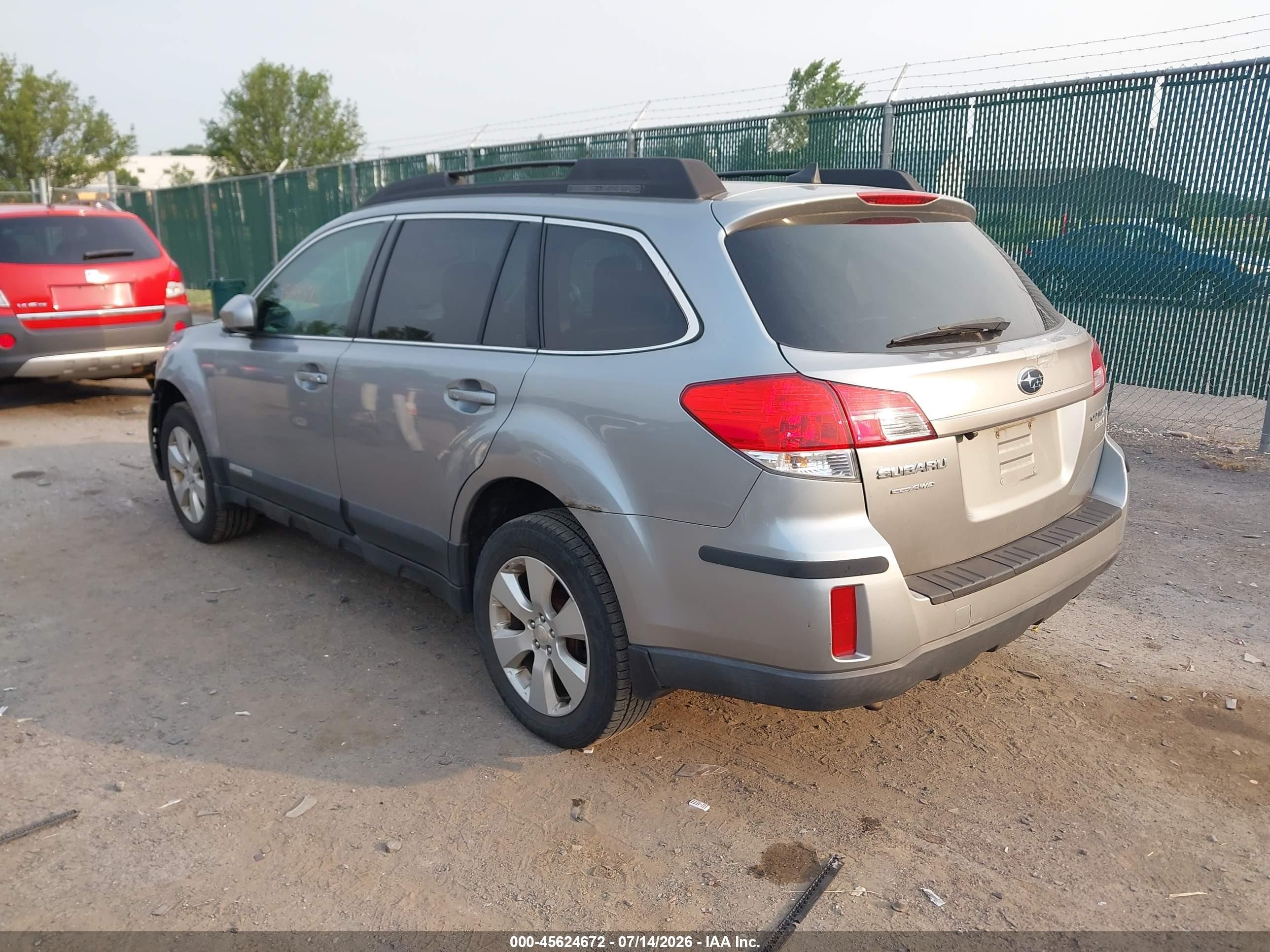2011 Subaru Outback 2.5i Limited Gray vin: 4S4BRBKC7B3327204