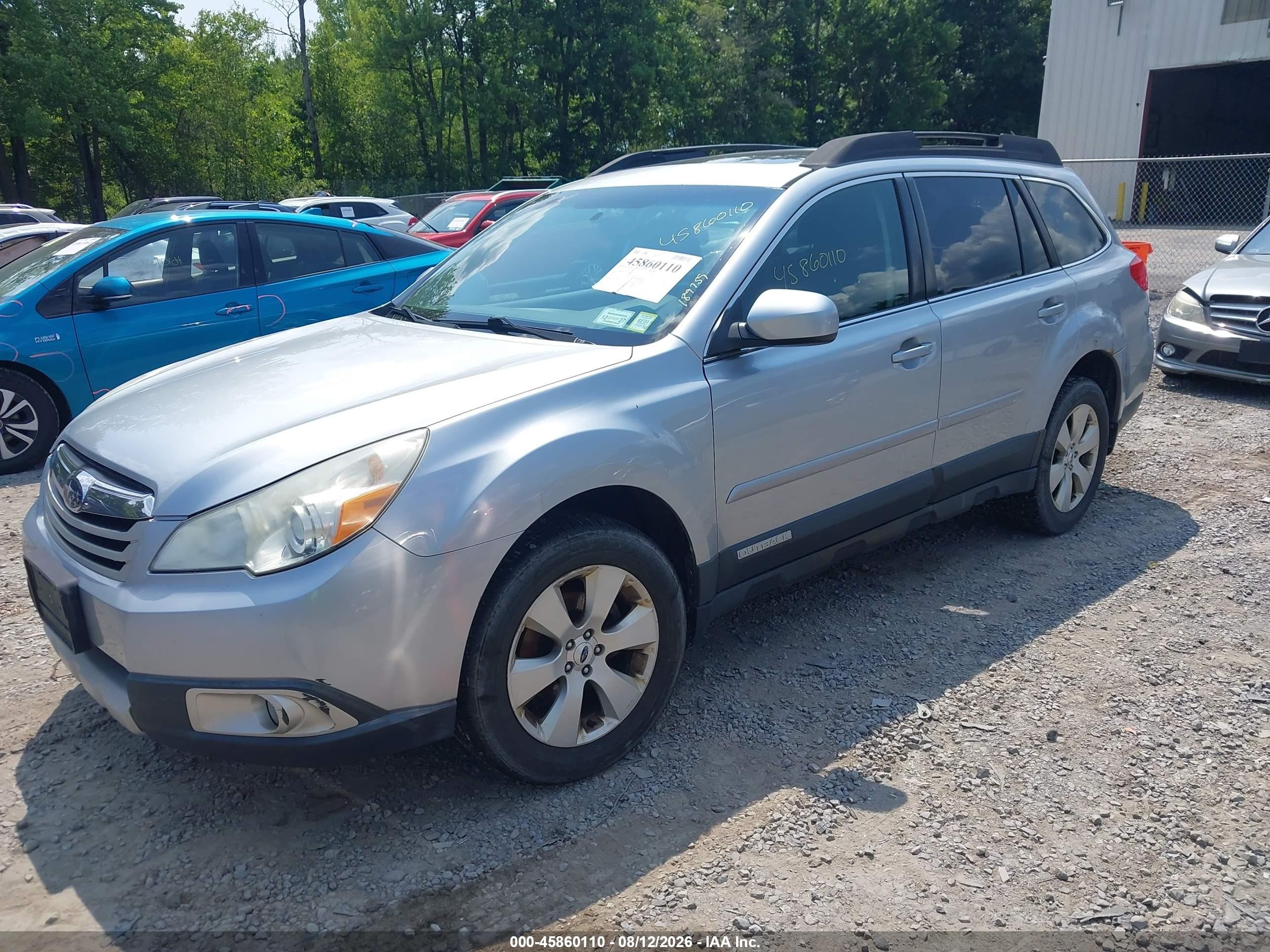 2012 Subaru Outback 2.5i Limited Silver vin: 4S4BRBKC7C3221580