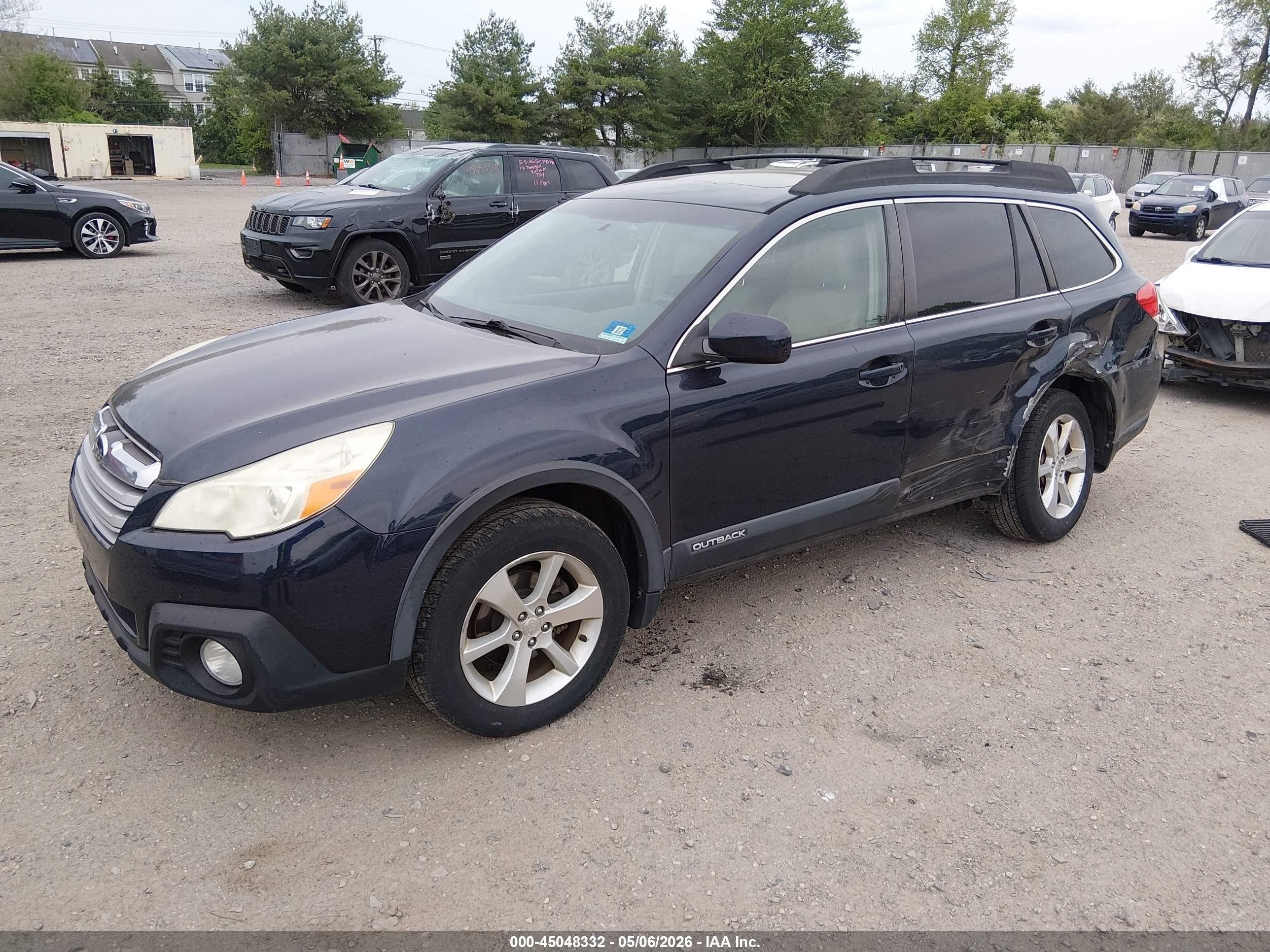 2013 Subaru Outback 2.5i Limited Blue vin: 4S4BRBKC7D3264530