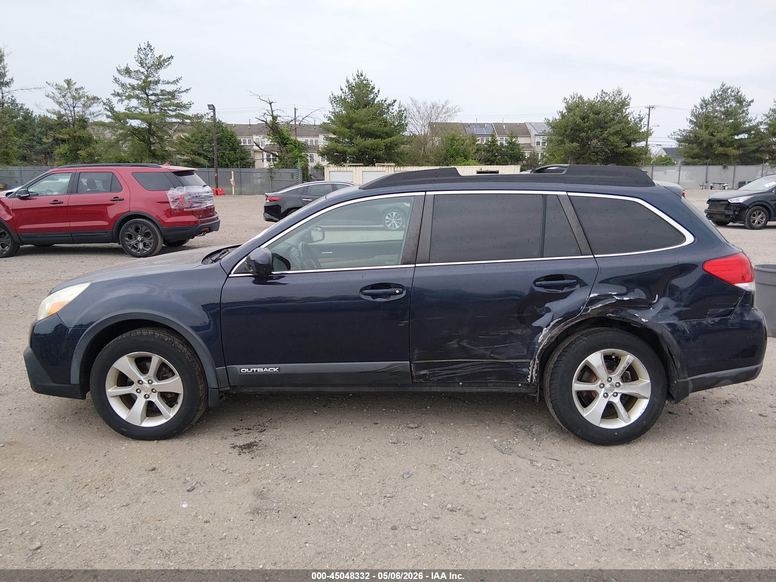 2013 Subaru Outback 2.5i Limited Blue vin: 4S4BRBKC7D3264530