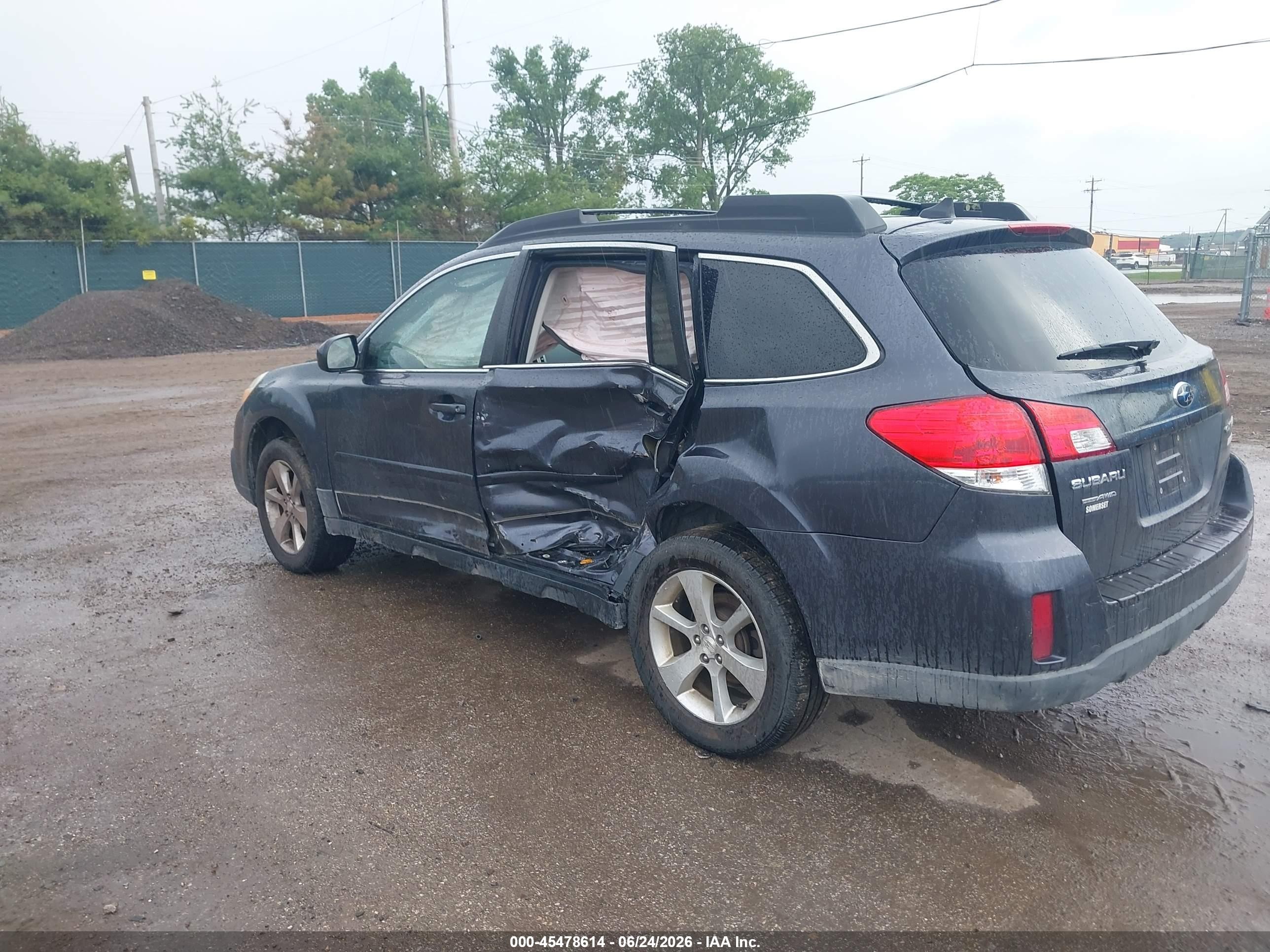 2013 Subaru Outback 2.5i Limited Gray vin: 4S4BRBKC7D3284597