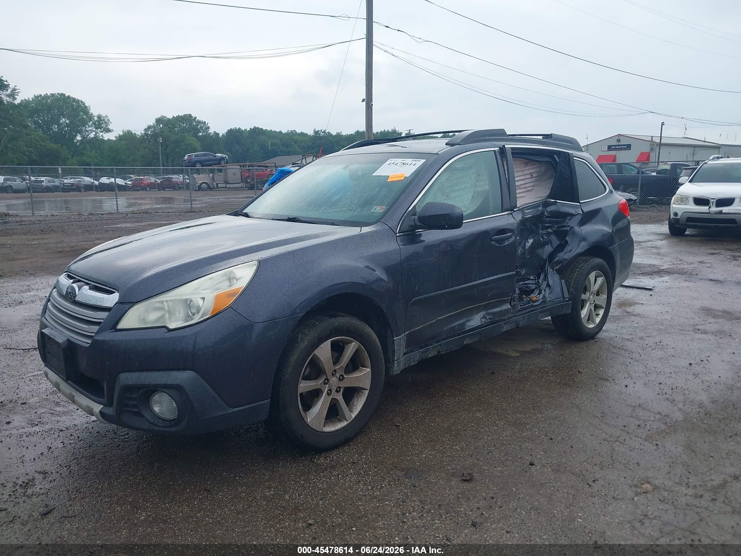 2013 Subaru Outback 2.5i Limited Gray vin: 4S4BRBKC7D3284597