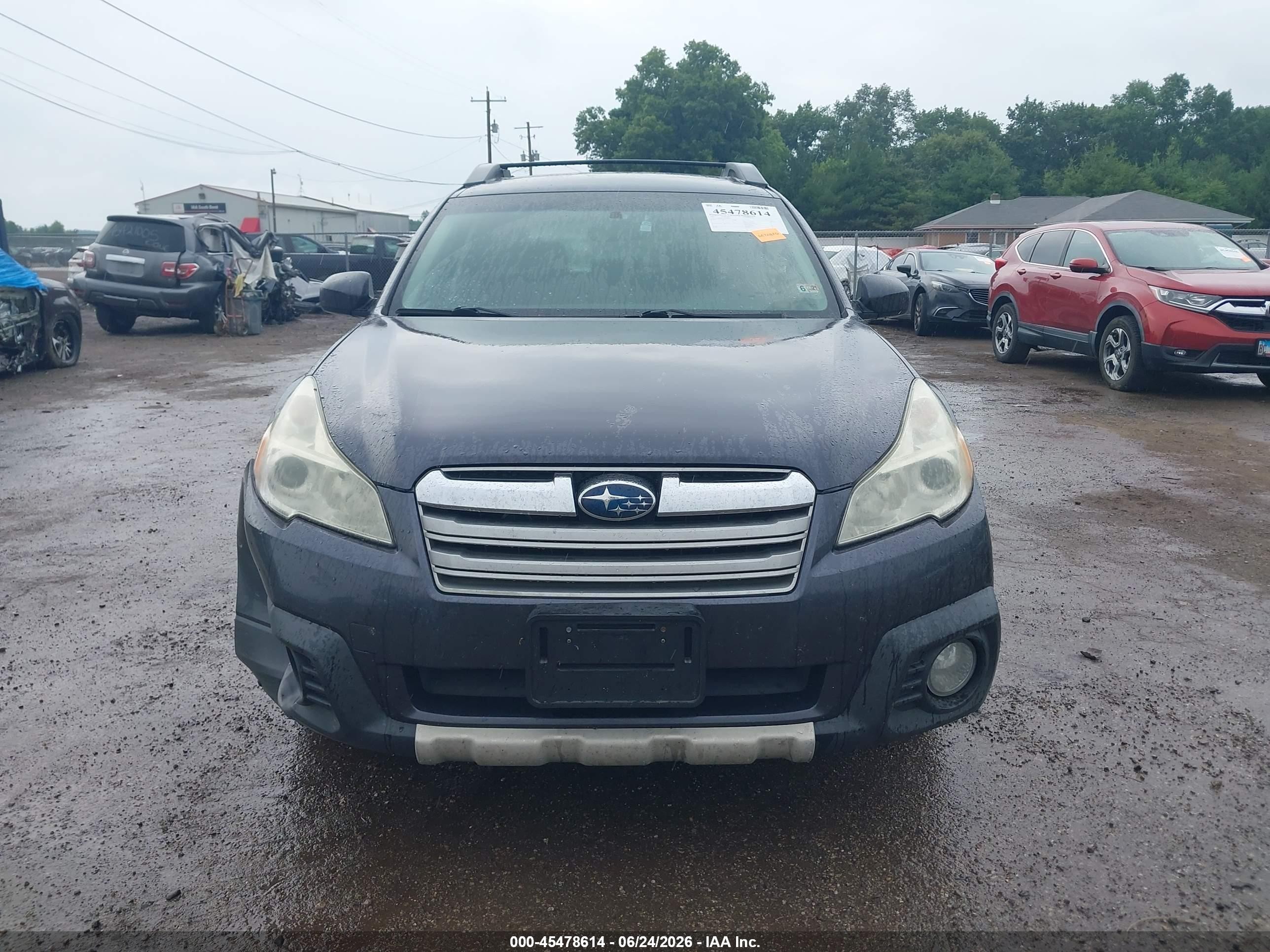 2013 Subaru Outback 2.5i Limited Gray vin: 4S4BRBKC7D3284597