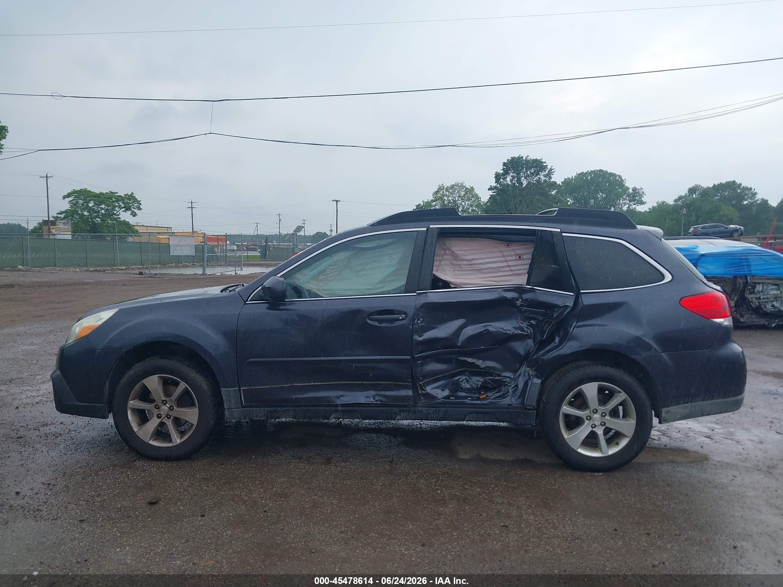 2013 Subaru Outback 2.5i Limited Gray vin: 4S4BRBKC7D3284597