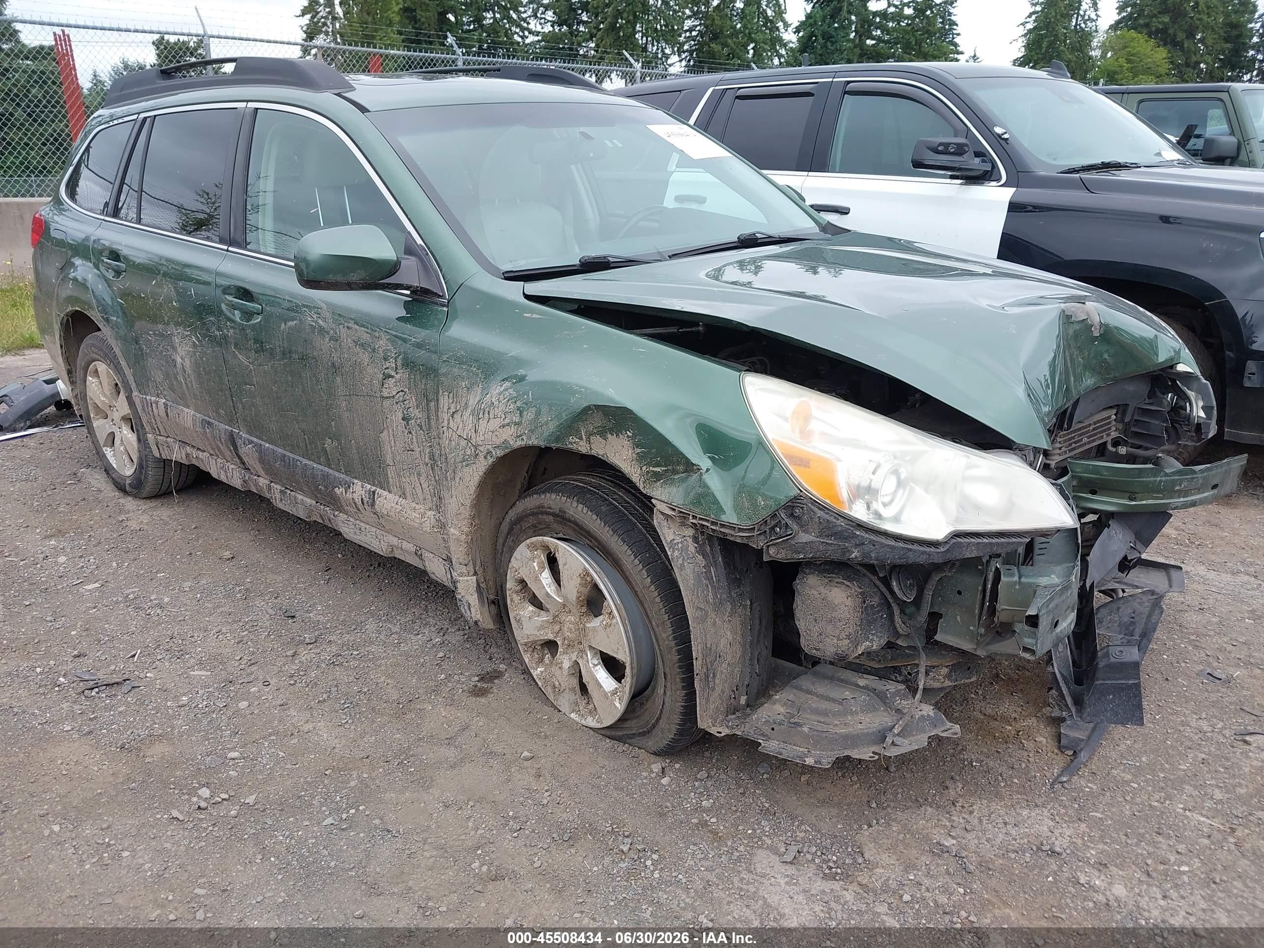 2010 Subaru Outback 2.5i Limited Green vin: 4S4BRBKC8A3316551
