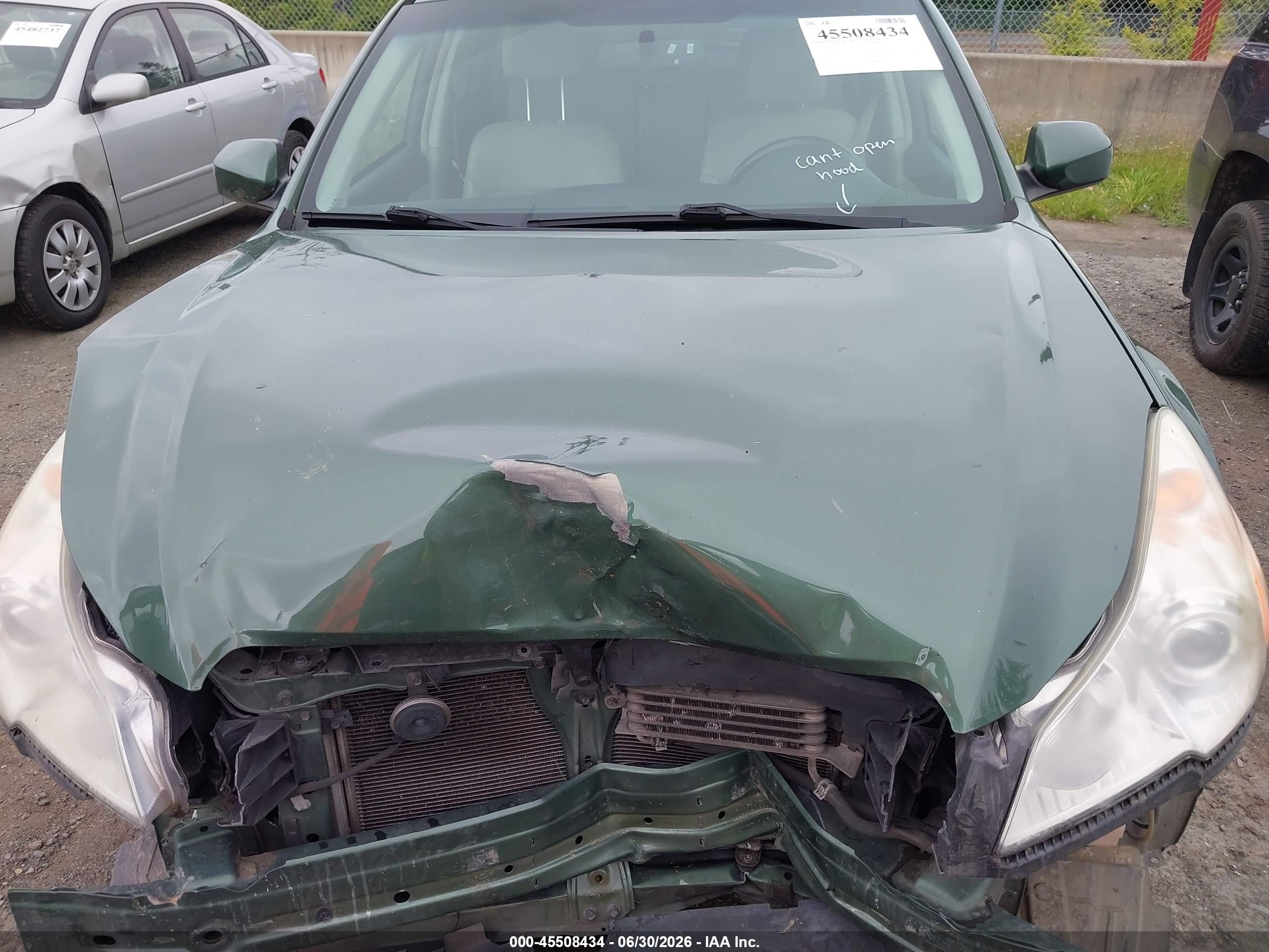 2010 Subaru Outback 2.5i Limited Green vin: 4S4BRBKC8A3316551