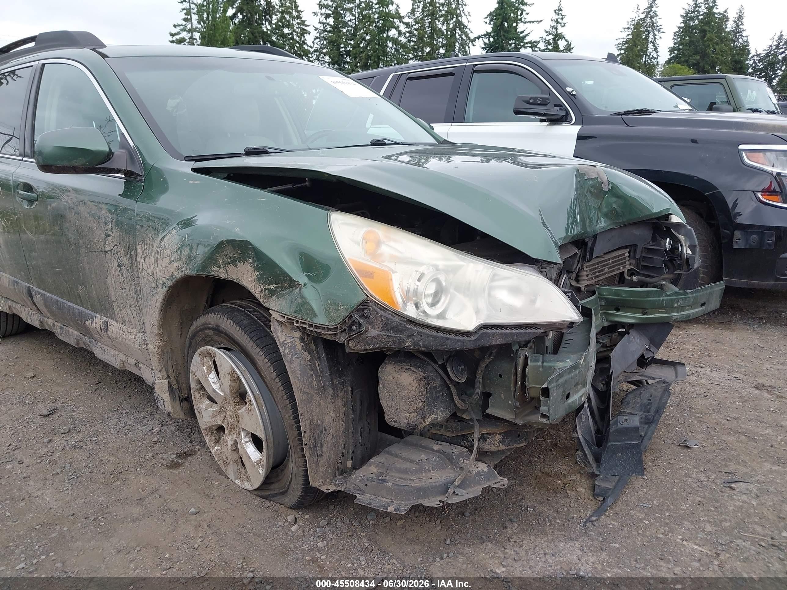 2010 Subaru Outback 2.5i Limited Green vin: 4S4BRBKC8A3316551