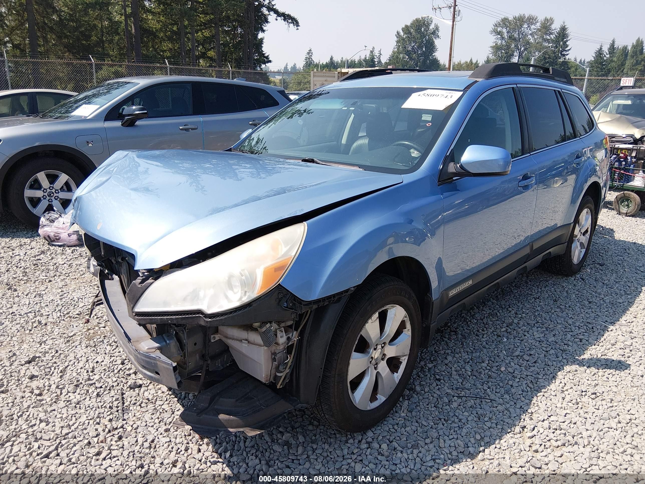 2011 Subaru Outback 2.5i Limited Blue vin: 4S4BRBKC8B3386214