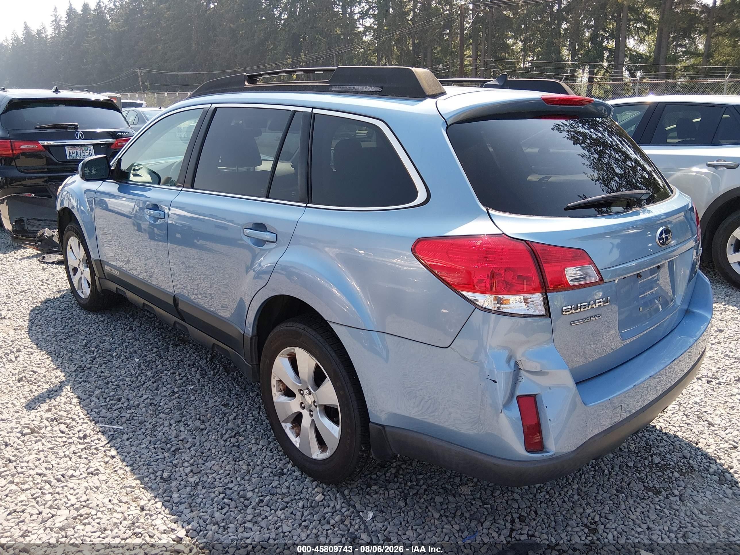 2011 Subaru Outback 2.5i Limited Blue vin: 4S4BRBKC8B3386214