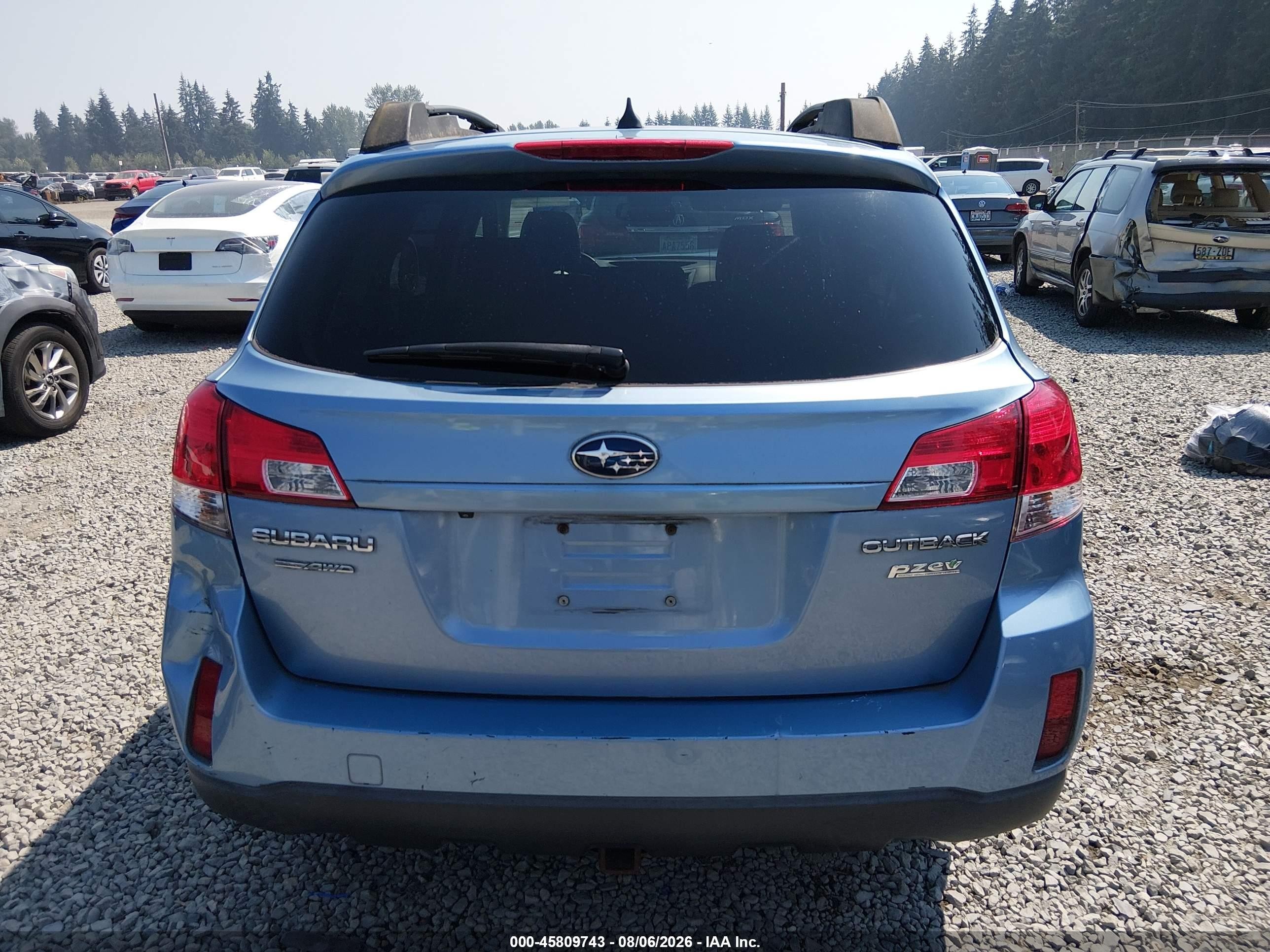 2011 Subaru Outback 2.5i Limited Blue vin: 4S4BRBKC8B3386214