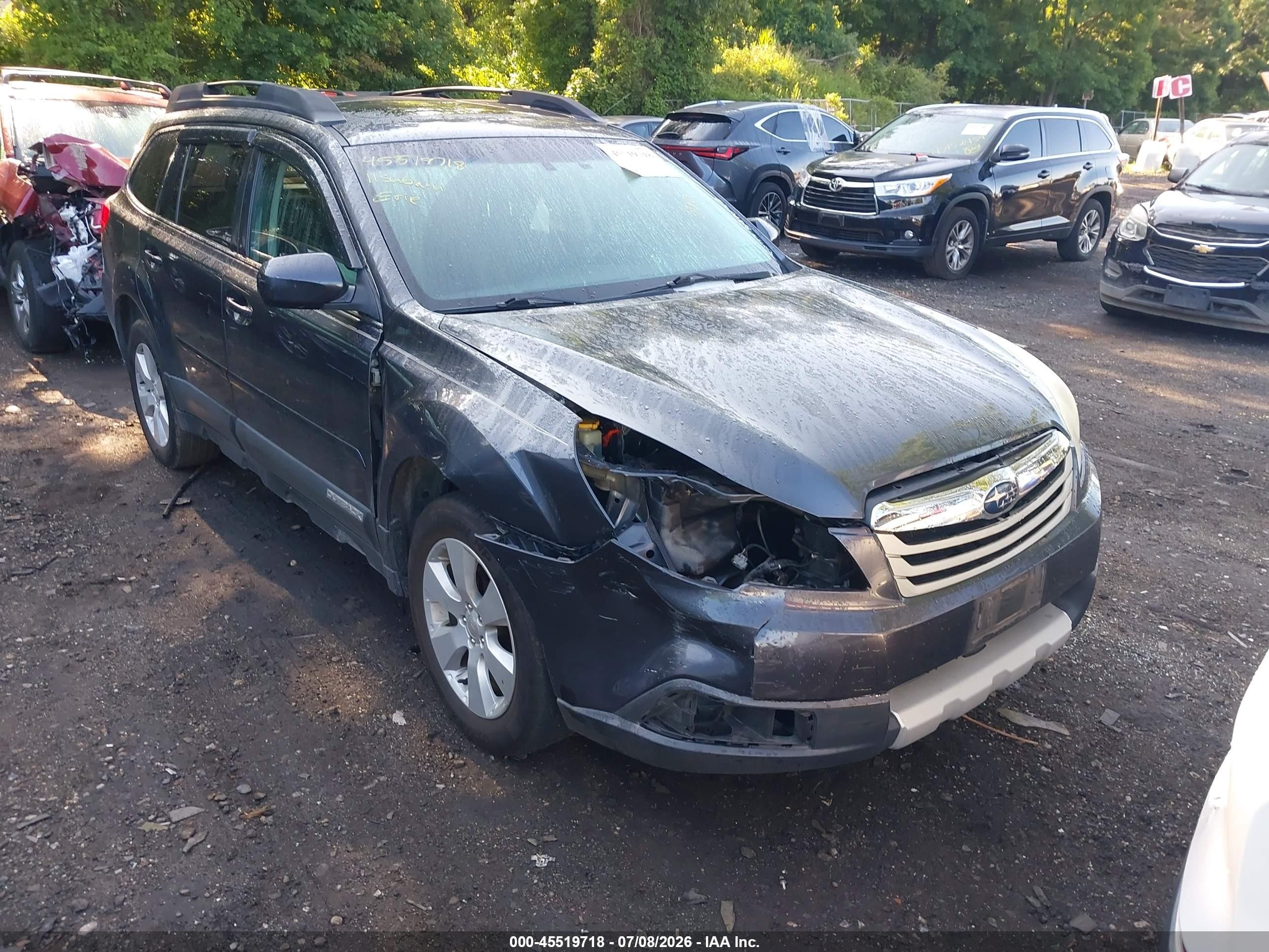 2011 Subaru Outback 2.5i Limited Gray vin: 4S4BRBKC8B3421222