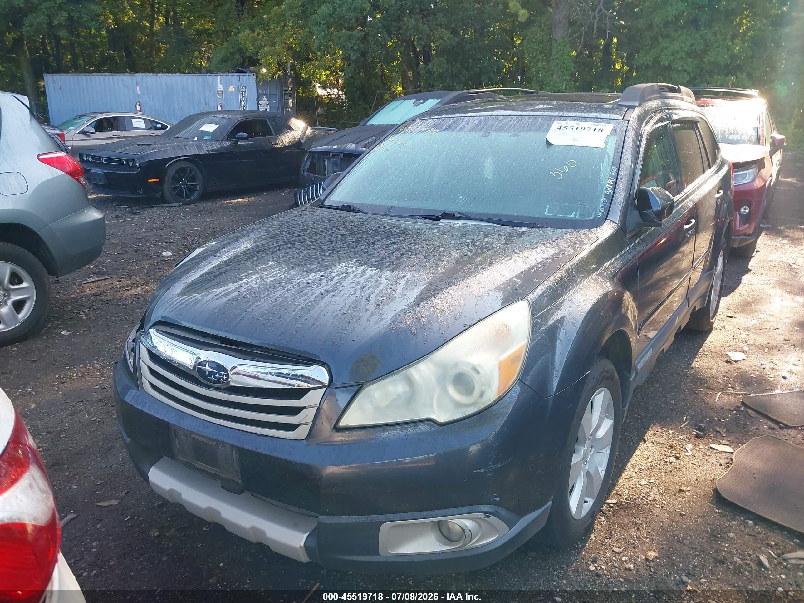 2011 Subaru Outback 2.5i Limited Gray vin: 4S4BRBKC8B3421222