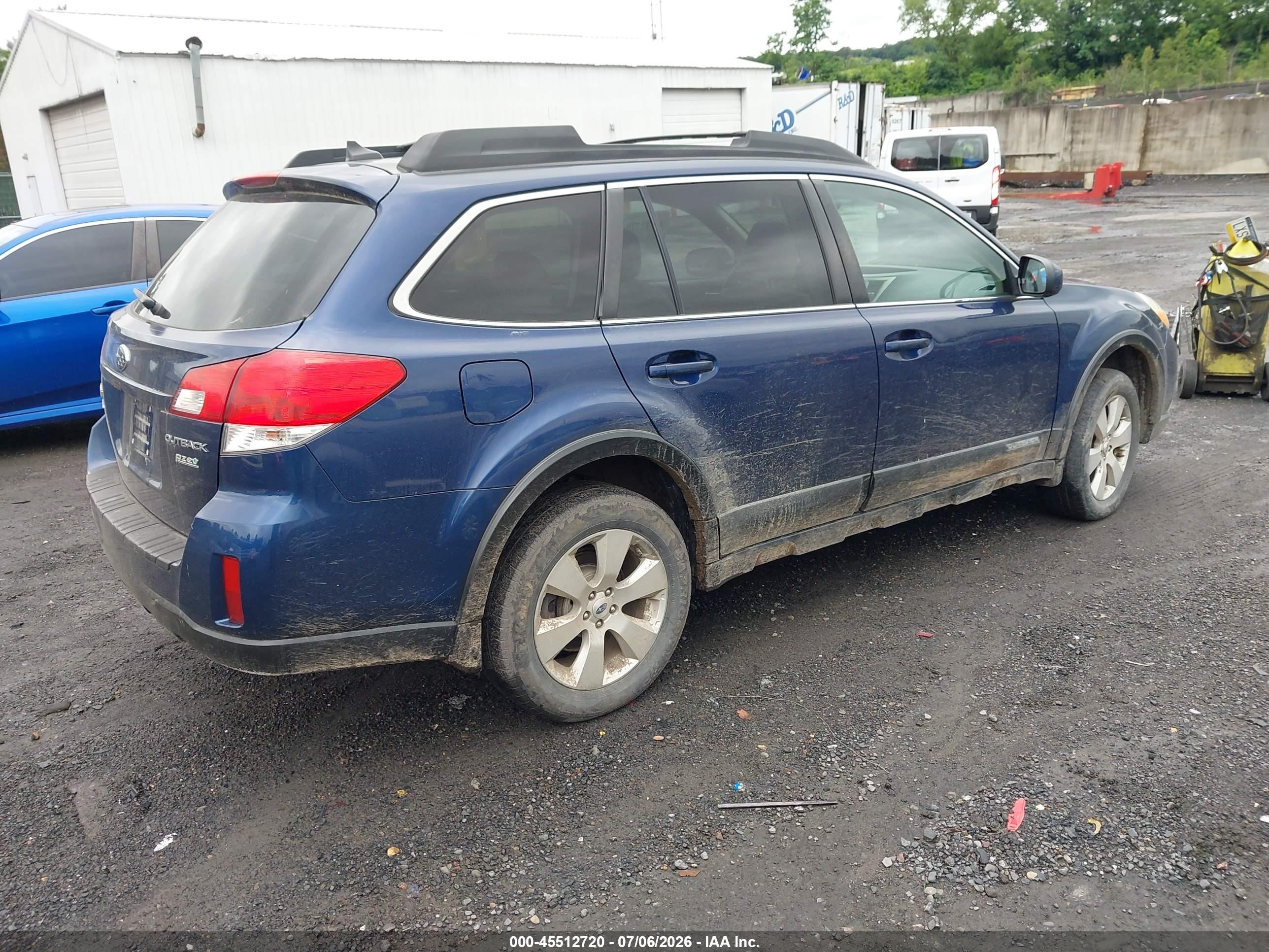 2011 Subaru Outback 2.5i Limited Blue vin: 4S4BRBKC8B3436576