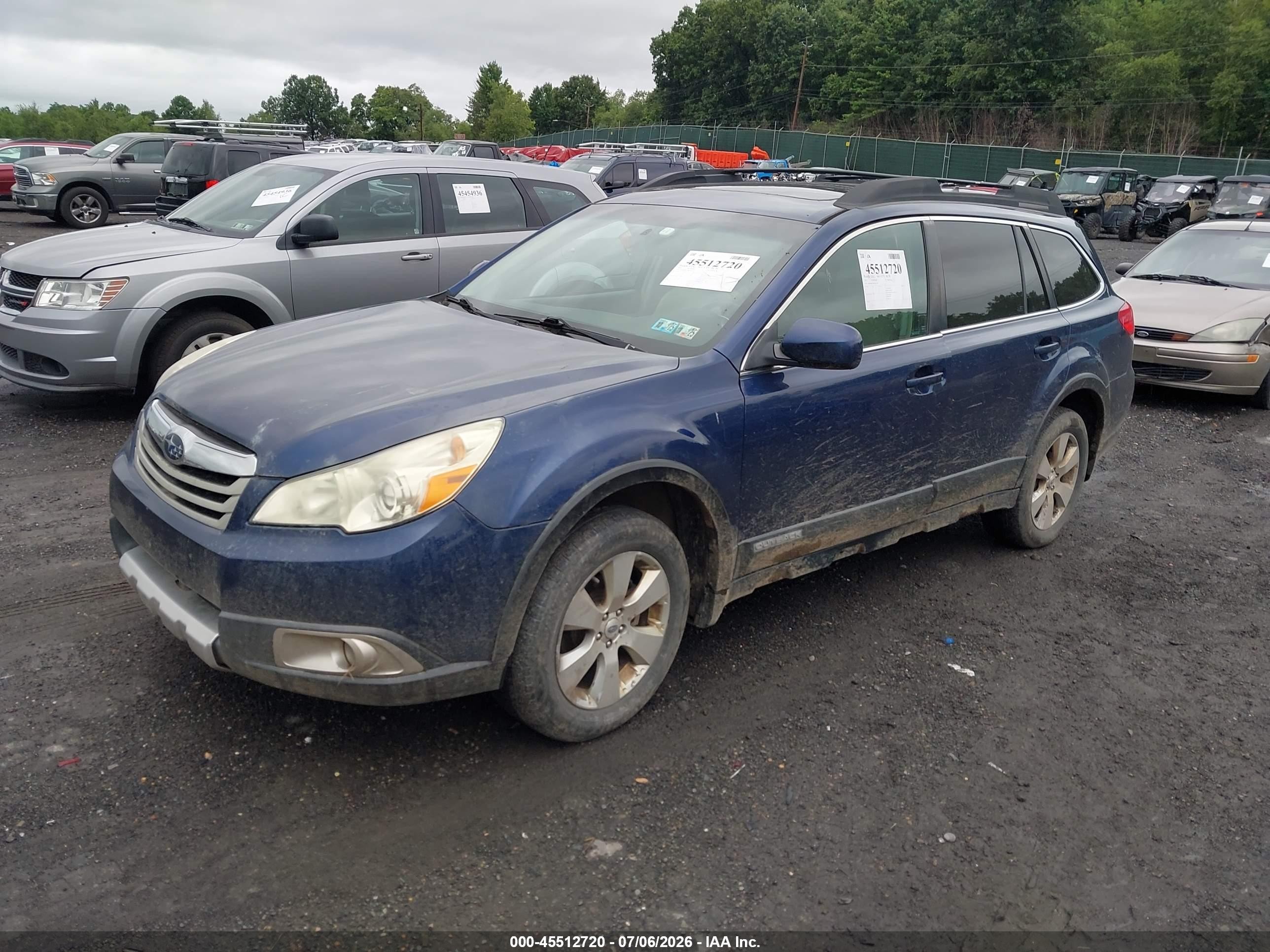 2011 Subaru Outback 2.5i Limited Blue vin: 4S4BRBKC8B3436576