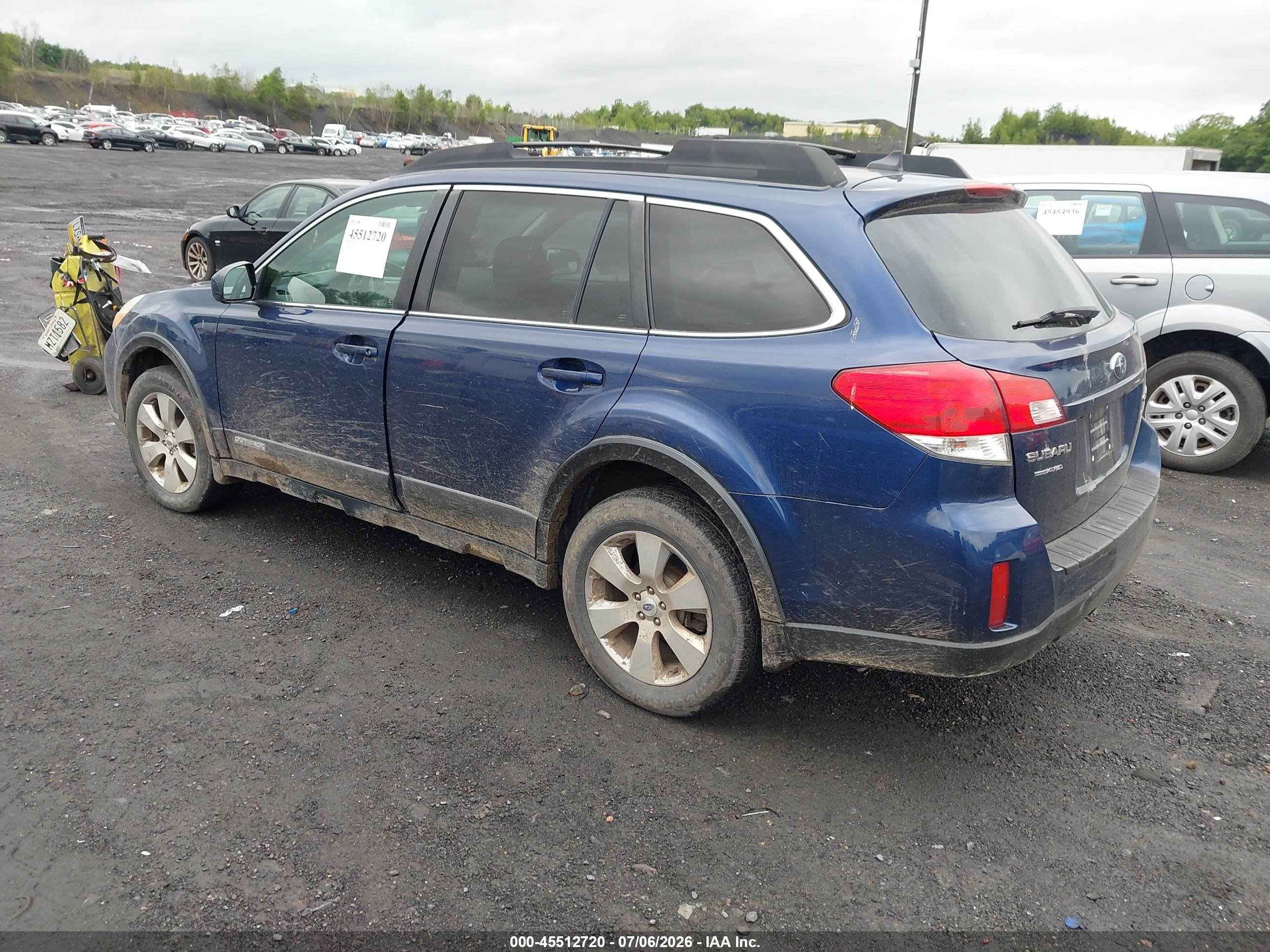 2011 Subaru Outback 2.5i Limited Blue vin: 4S4BRBKC8B3436576