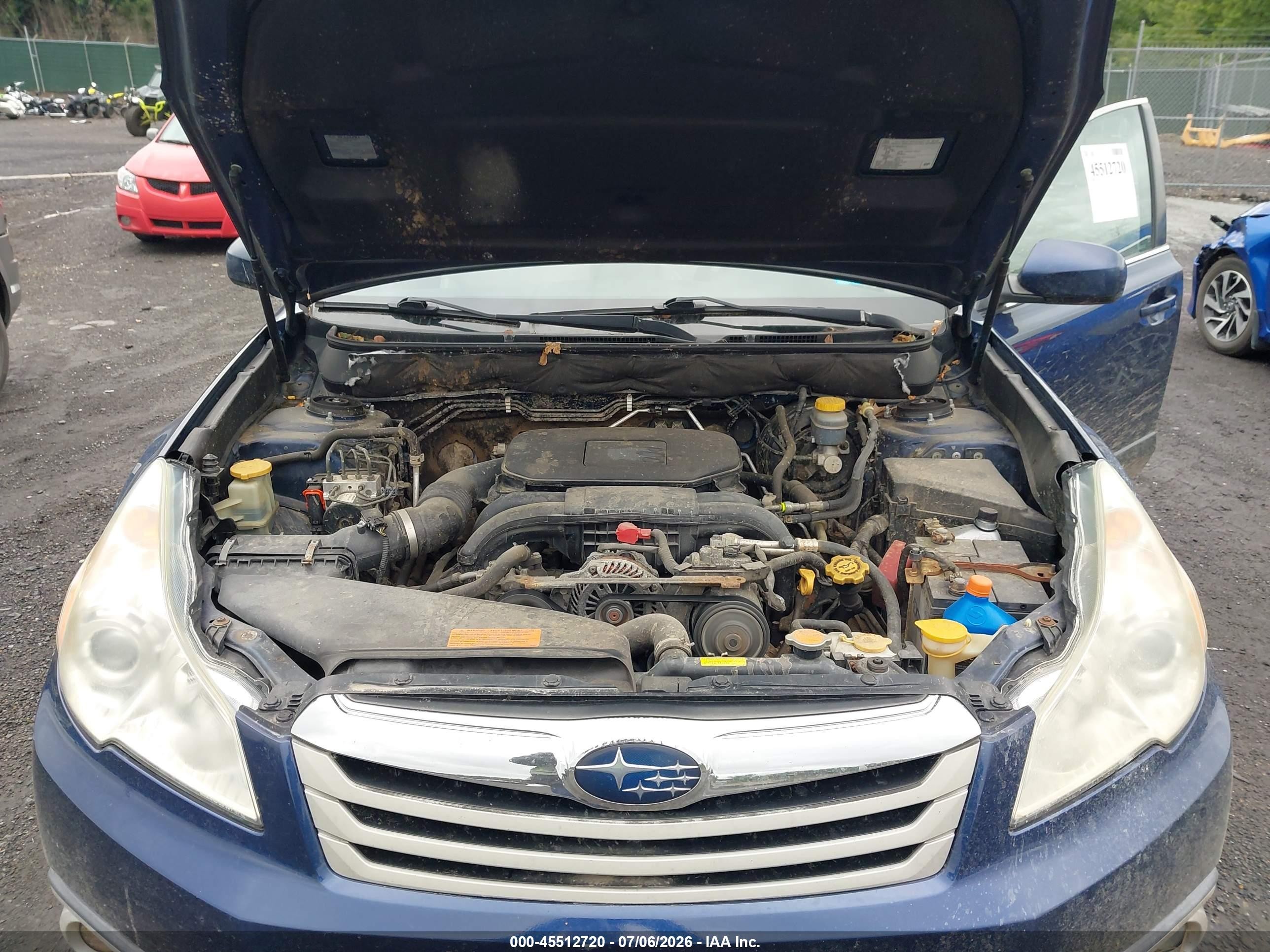 2011 Subaru Outback 2.5i Limited Blue vin: 4S4BRBKC8B3436576