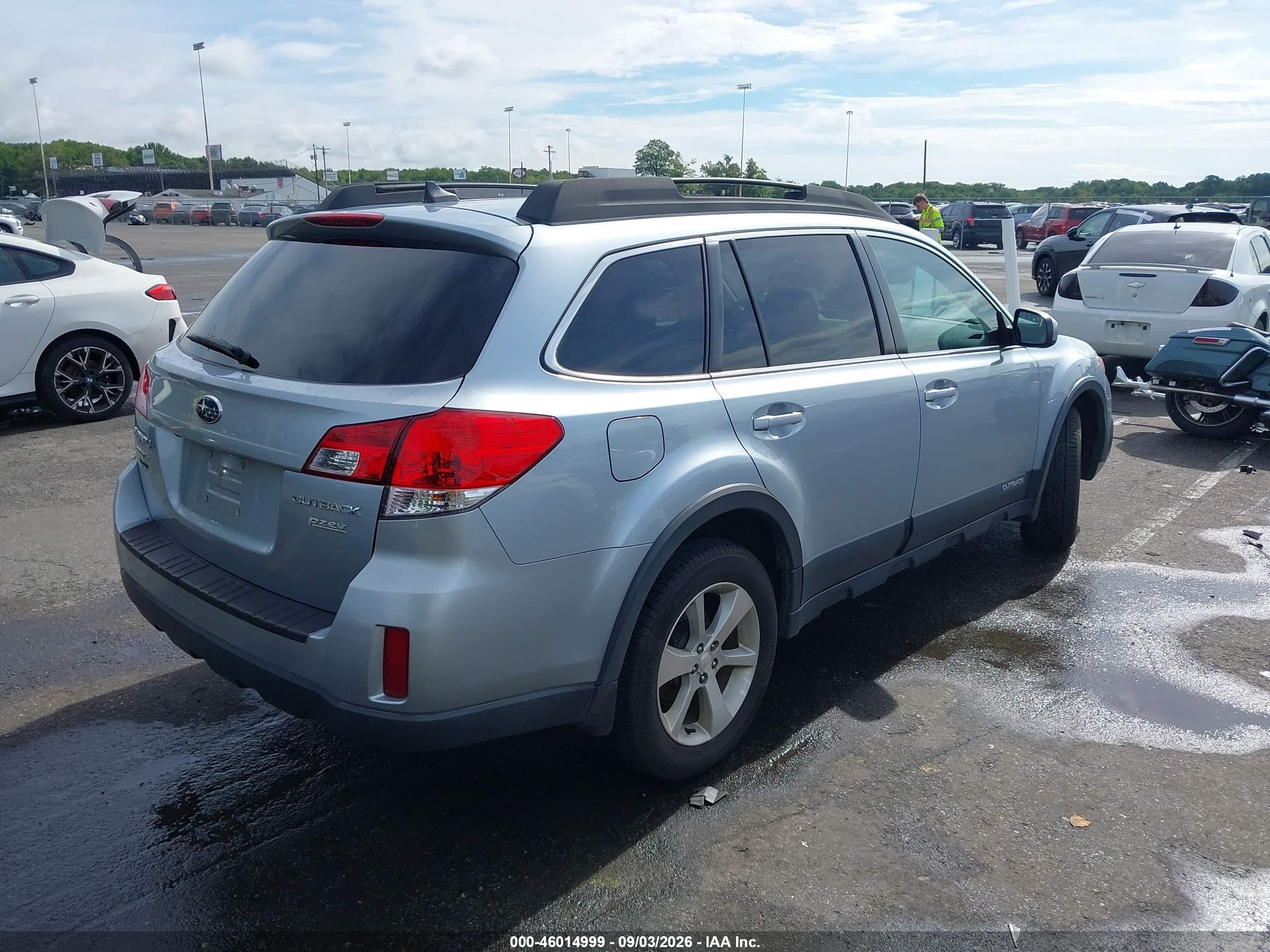 2013 Subaru Outback 2.5i Limited Light Blue vin: 4S4BRBKC8D3276055