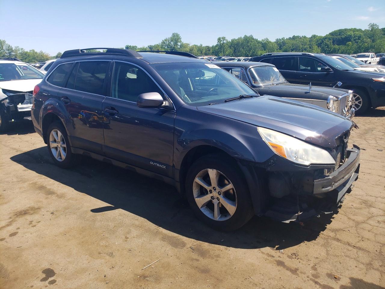 2014 Subaru Outback 2.5i Limited Gray vin: 4S4BRBKC8E3263470