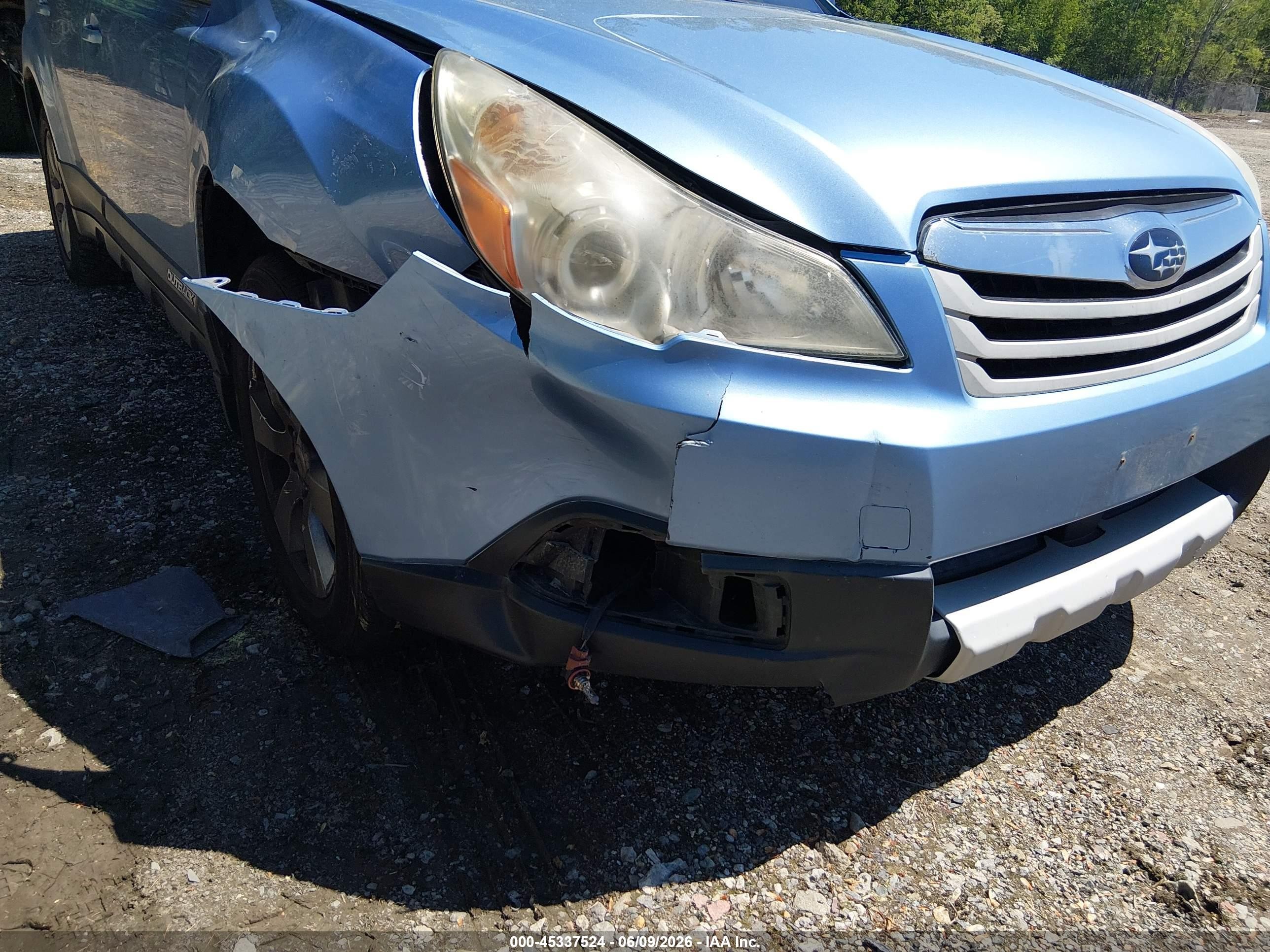 2010 Subaru Outback 2.5i Limited Blue vin: 4S4BRBKC9A3366925