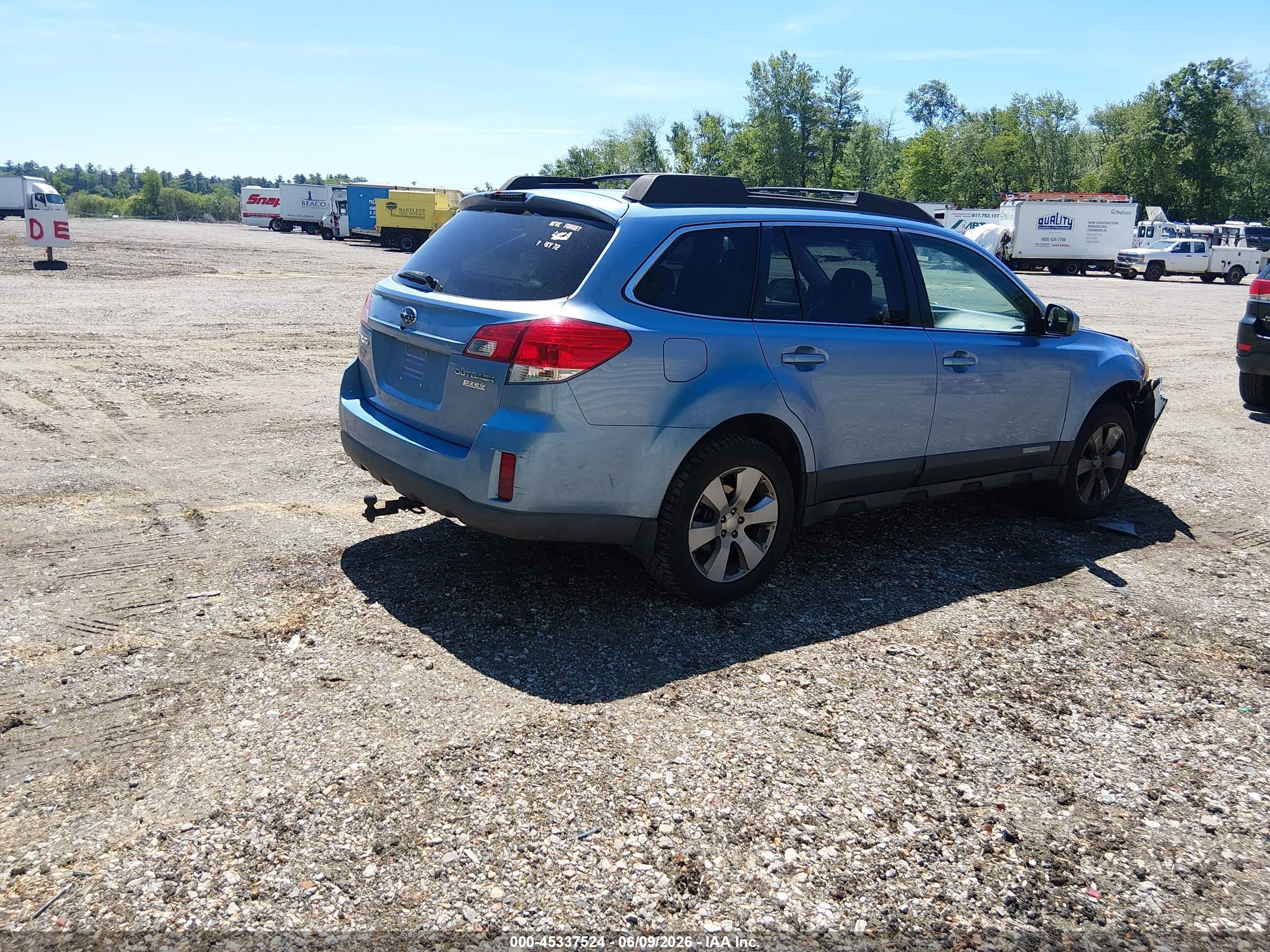 2010 Subaru Outback 2.5i Limited Blue vin: 4S4BRBKC9A3366925