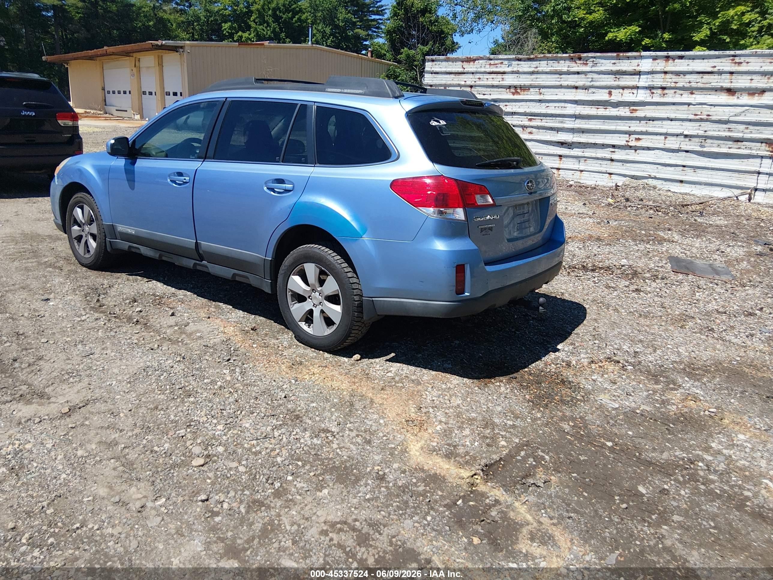 2010 Subaru Outback 2.5i Limited Blue vin: 4S4BRBKC9A3366925
