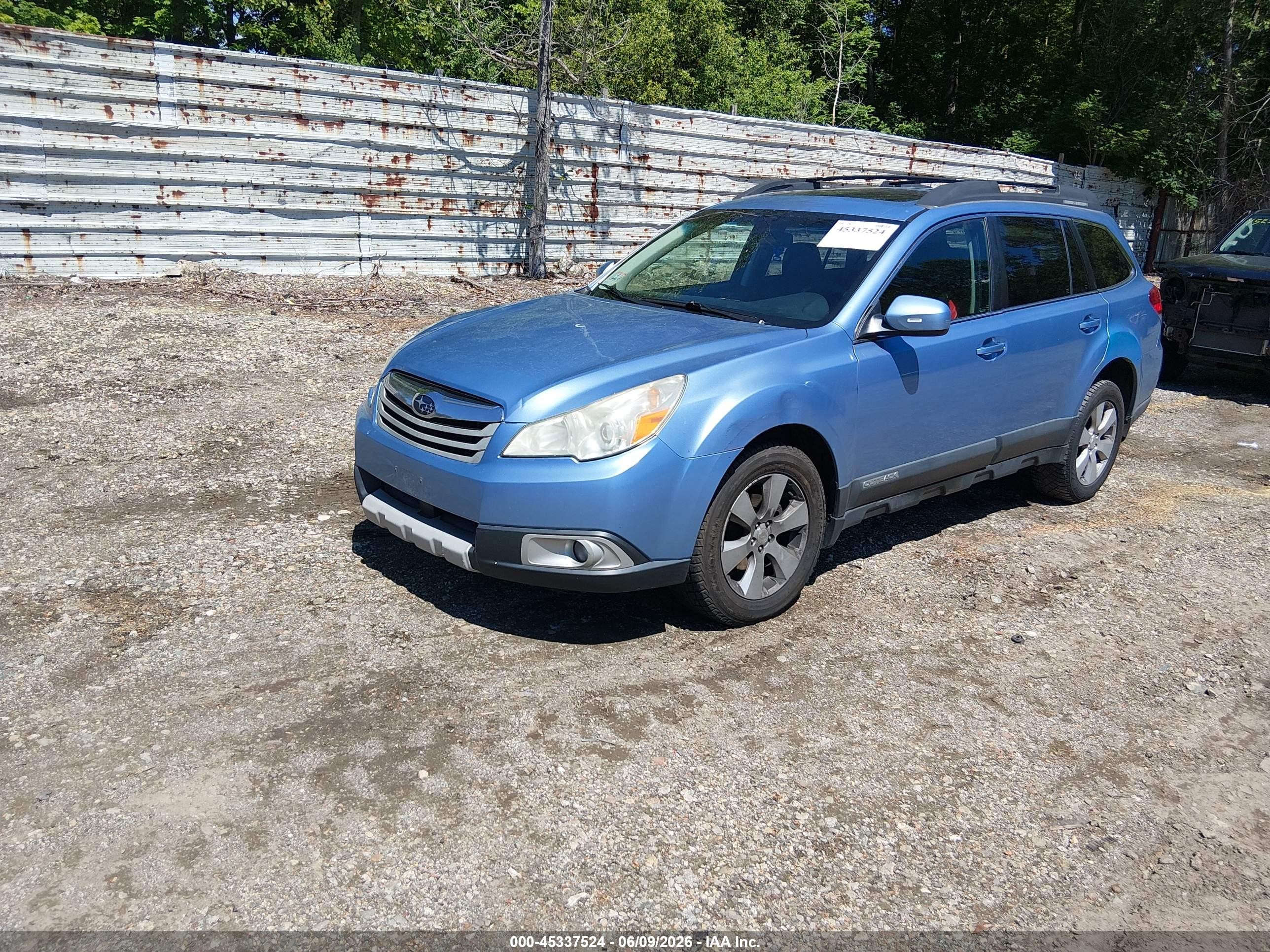 2010 Subaru Outback 2.5i Limited Blue vin: 4S4BRBKC9A3366925