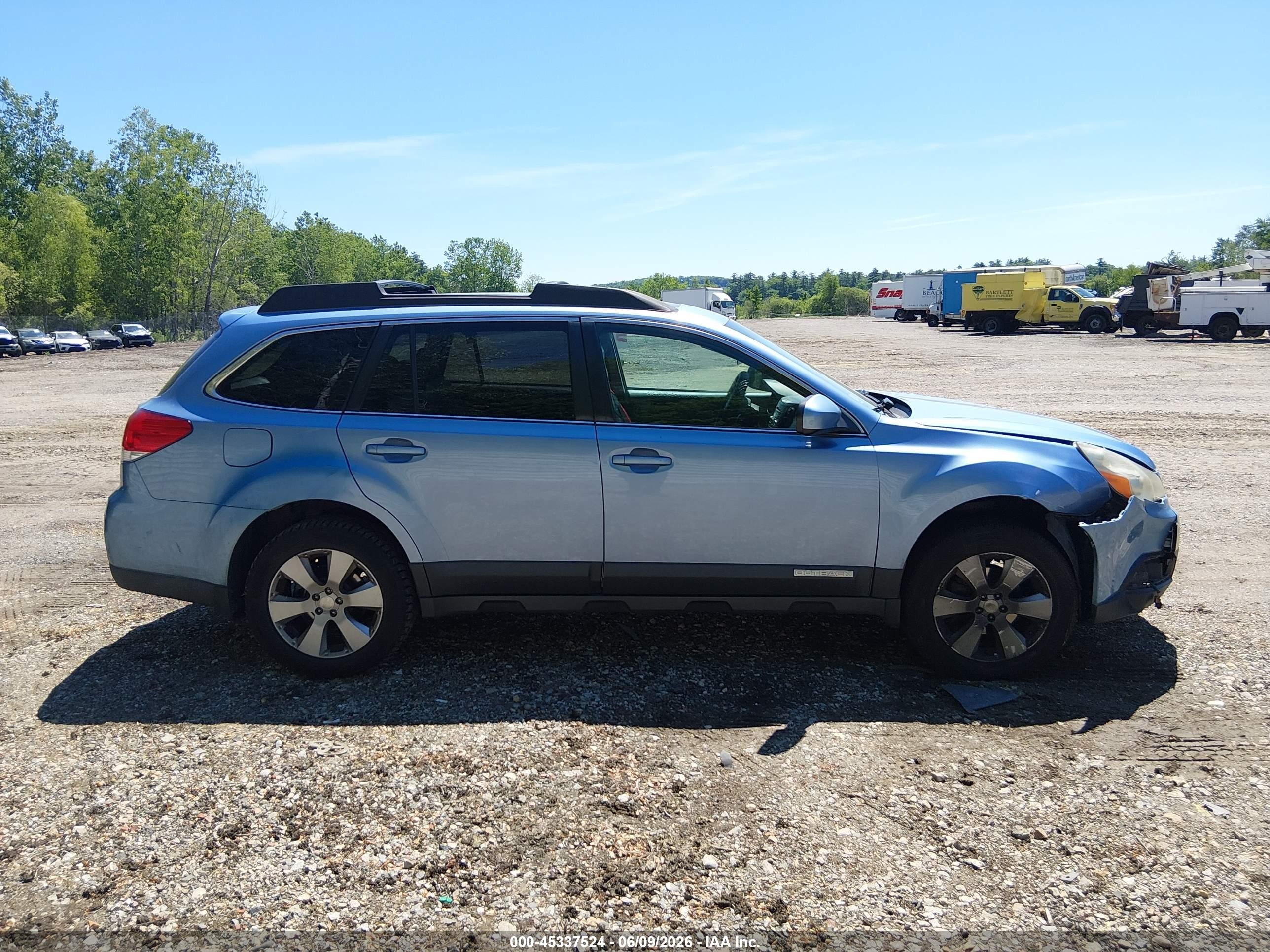 2010 Subaru Outback 2.5i Limited Blue vin: 4S4BRBKC9A3366925