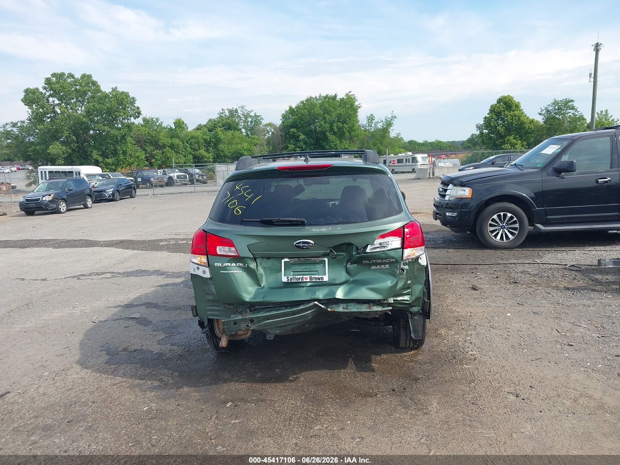 2012 Subaru Outback 2.5i Limited Зеленый vin: 4S4BRBKC9C3210452